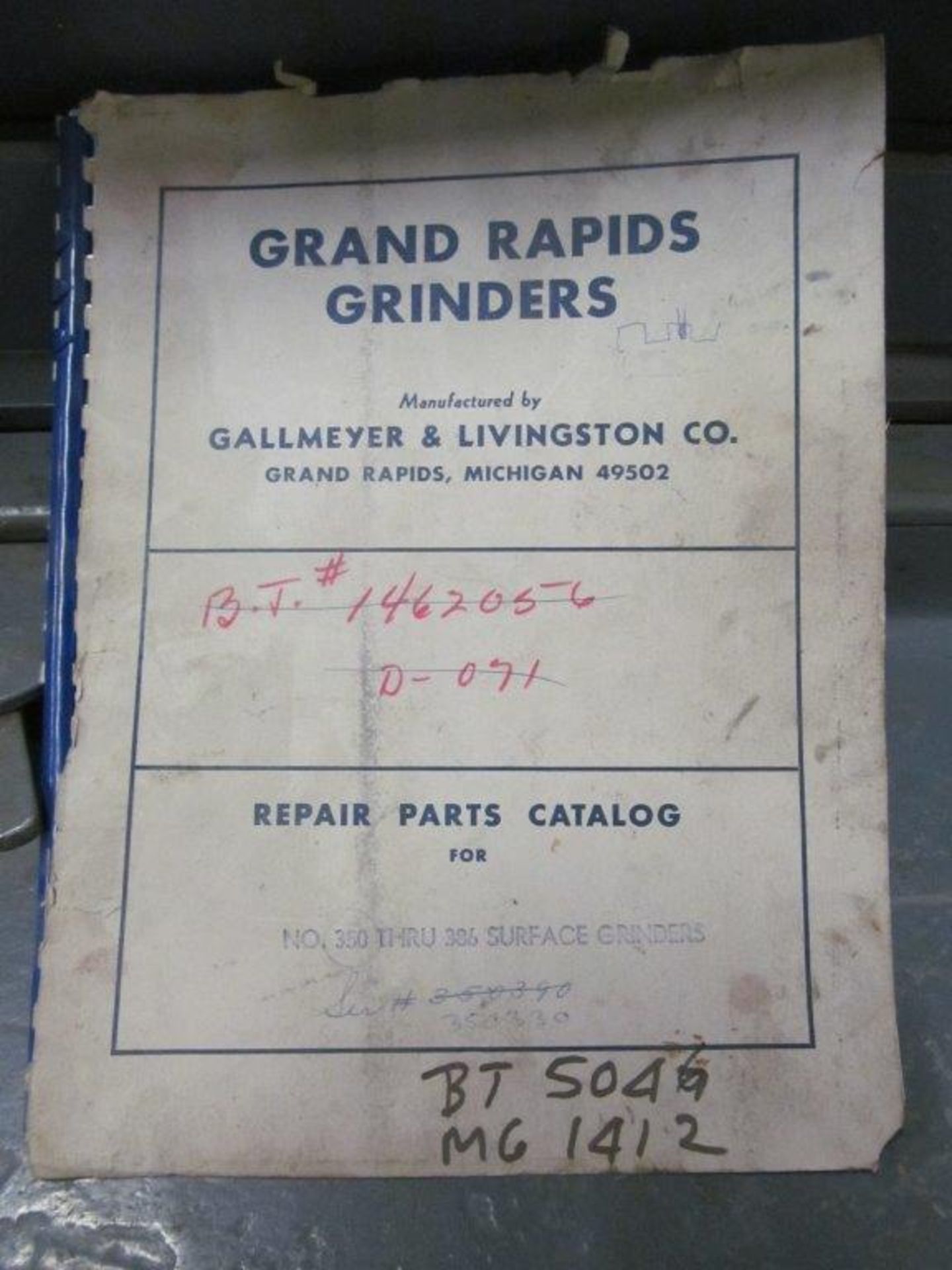 GRAND RAPIDS HYDRAULIC SURFACE GRINDER, CAPACITY: 8" X 24", C/W ELECTROMAGNETIC CHUCK & ASSORTED - Image 9 of 10