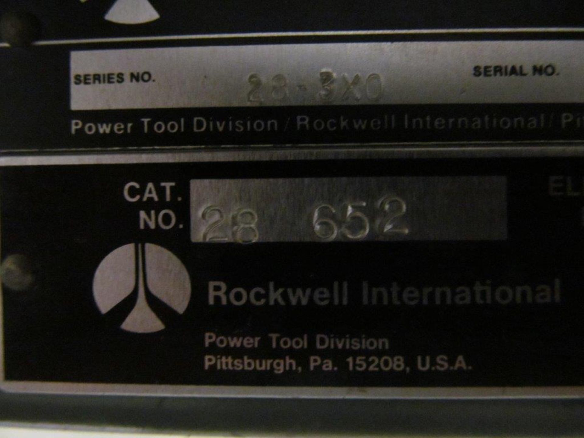 ROCKWELL MODEL 20 VERTICAL BANDSAW, CAT: 28 652, THROAT DEPTH: 20", ELECTRICS: TBA - Image 3 of 4