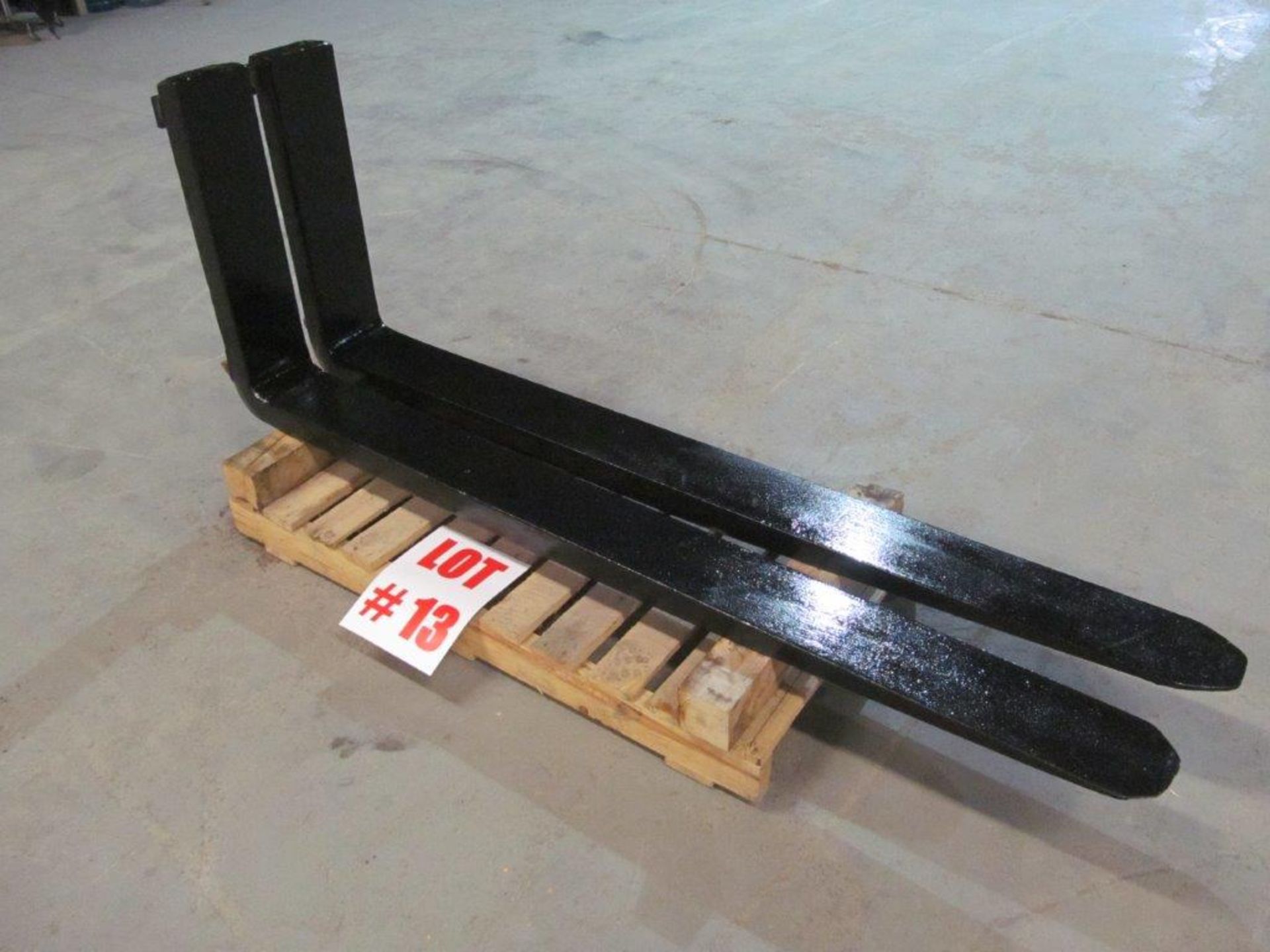 FORKS FOR FORKLIFT APPROXIMATELY 68'' LONG 20'' HIGH OPENING 6'' WIDE 2 1/2'' THICK, 1 SET (LOCATION