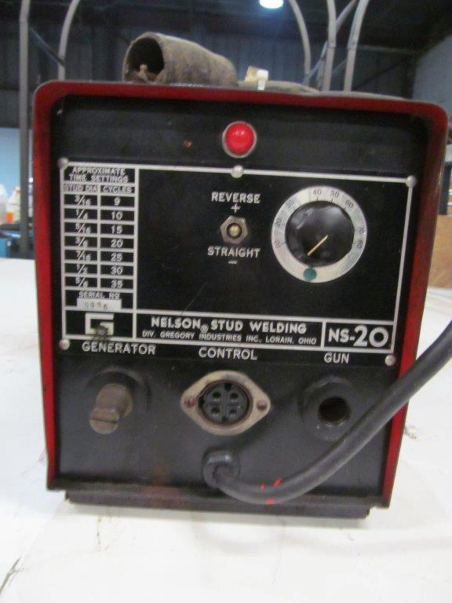 NELSON STUD WELDER MODEL: NS-20, STUD DIAMETERS: 3/16" TO 5/8" - Image 2 of 2