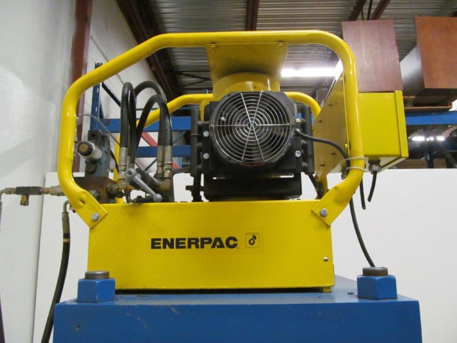 GRIMCO PRESSES INC / ENERPAC HYDRAULIC DRAWING PRESS, TONNAGE CAPACITY: TBA, PLATEN SIZE: 24" X 24", - Image 4 of 6