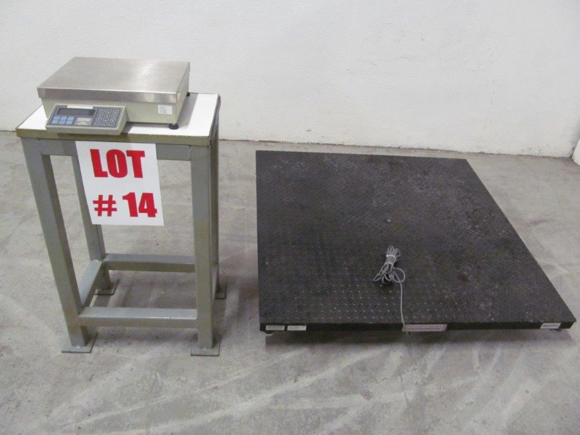 PENNSYLVANIA ELECTRONIC SCALE MODEL: 6600, 5000 LBS CAPACITY, 4 FT X 4 FT PLATE