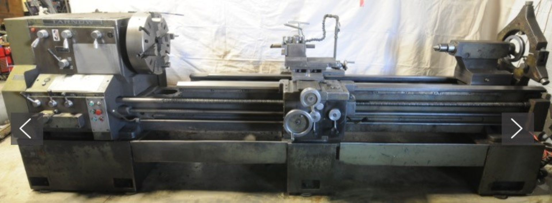 TARNOW TUJ50 LATHE, 100`` BED, 3.5`` SPINDLE BORE, 1600 RPM