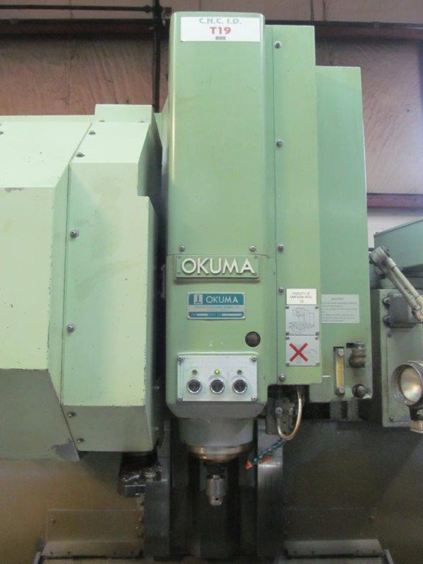 Okuma, MC-4VA C.N.C. Vertical Machining Centre with Tsudakoma 4th - Axis Attachment, Yr. 1986, S/N - Image 2 of 14