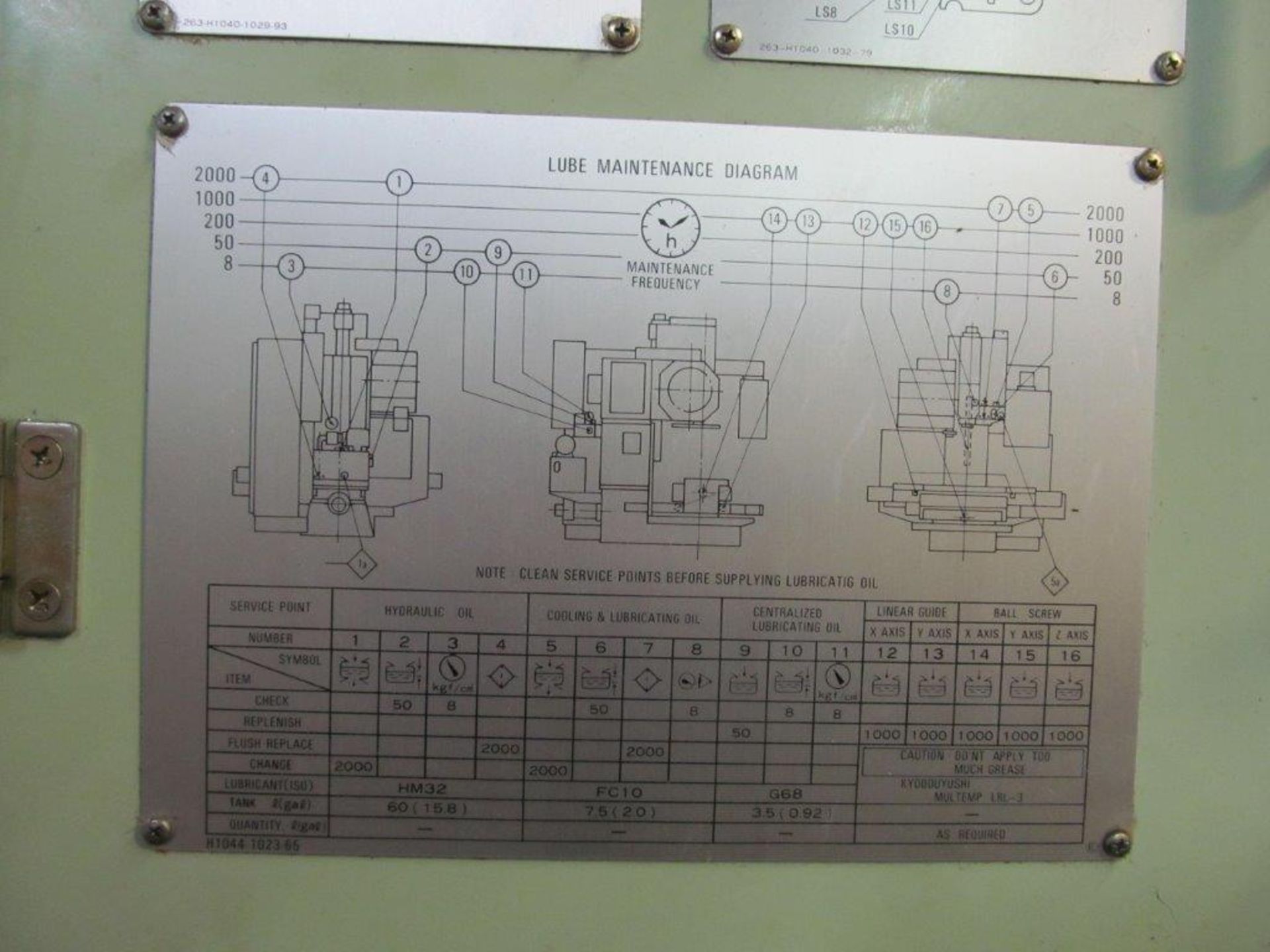 Okuma, MC-4VA C.N.C. Vertical Machining Centre with Tsudakoma 4th - Axis Attachment, Yr. 1986, S/N - Image 10 of 14