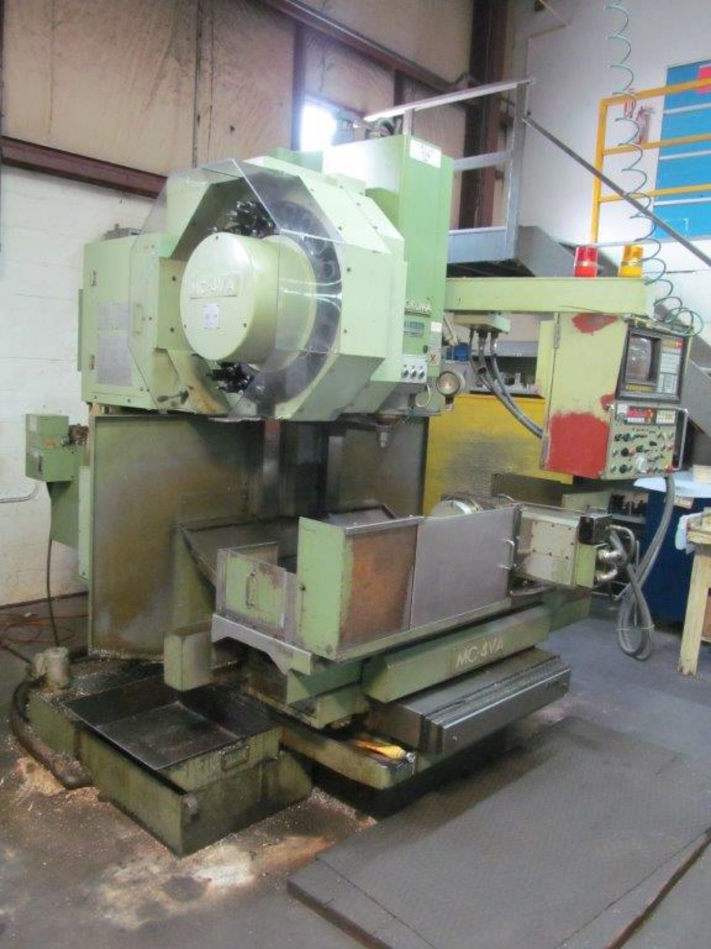 Okuma, MC-4VA C.N.C. Vertical Machining Centre with Tsudakoma 4th - Axis Attachment, Yr. 1986, S/N