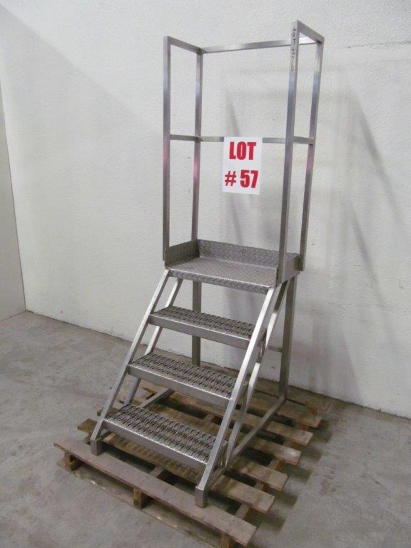 STAINLESS STEEL LADDER, 4 STEP, 24'' WIDE, 29'' HEIGHT - Image 3 of 3