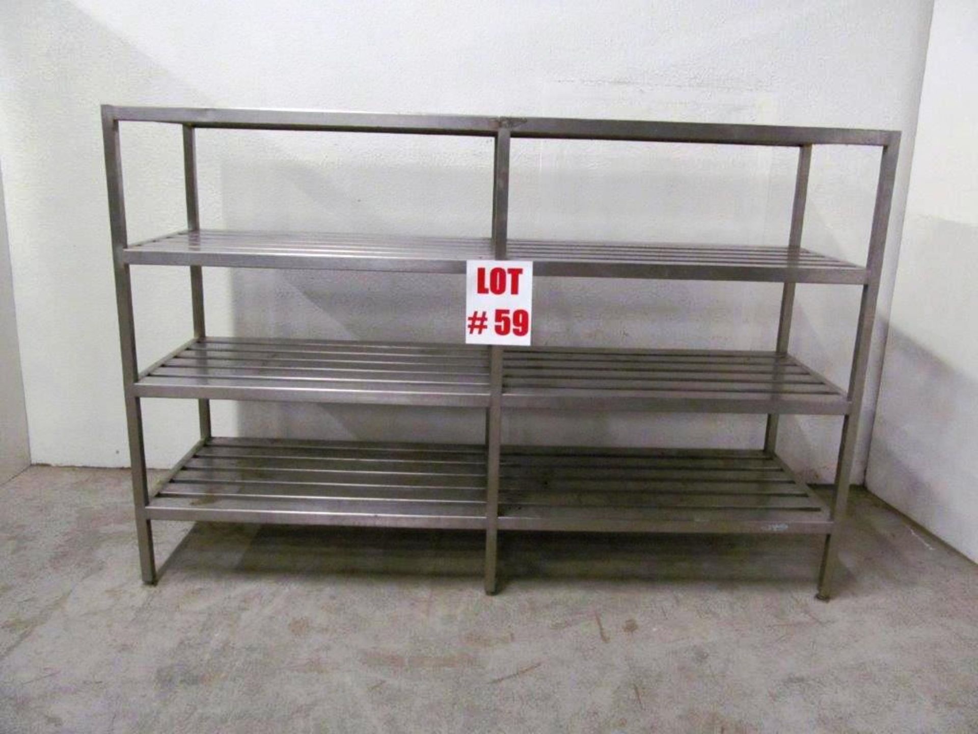 STAINLESS STEEL RACK, 29 1/2'' WIDE X 100 1/2'' LONG X66 1/2 HIGH - Image 2 of 2