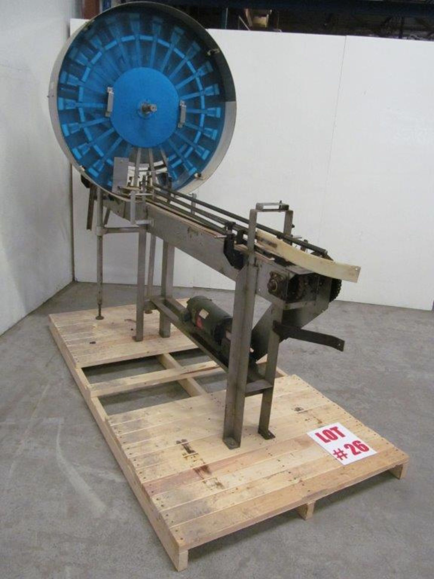 S/S ROTARY DISPENSER McBRADY (U.S.A) MODEL 100, 22 STATION, C/W CONVEYOR 4'' WIDE X 106'' LONG - Image 3 of 7