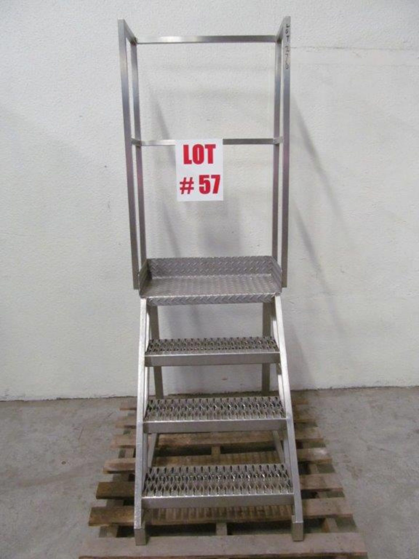 STAINLESS STEEL LADDER, 4 STEP, 24'' WIDE, 29'' HEIGHT - Image 2 of 3