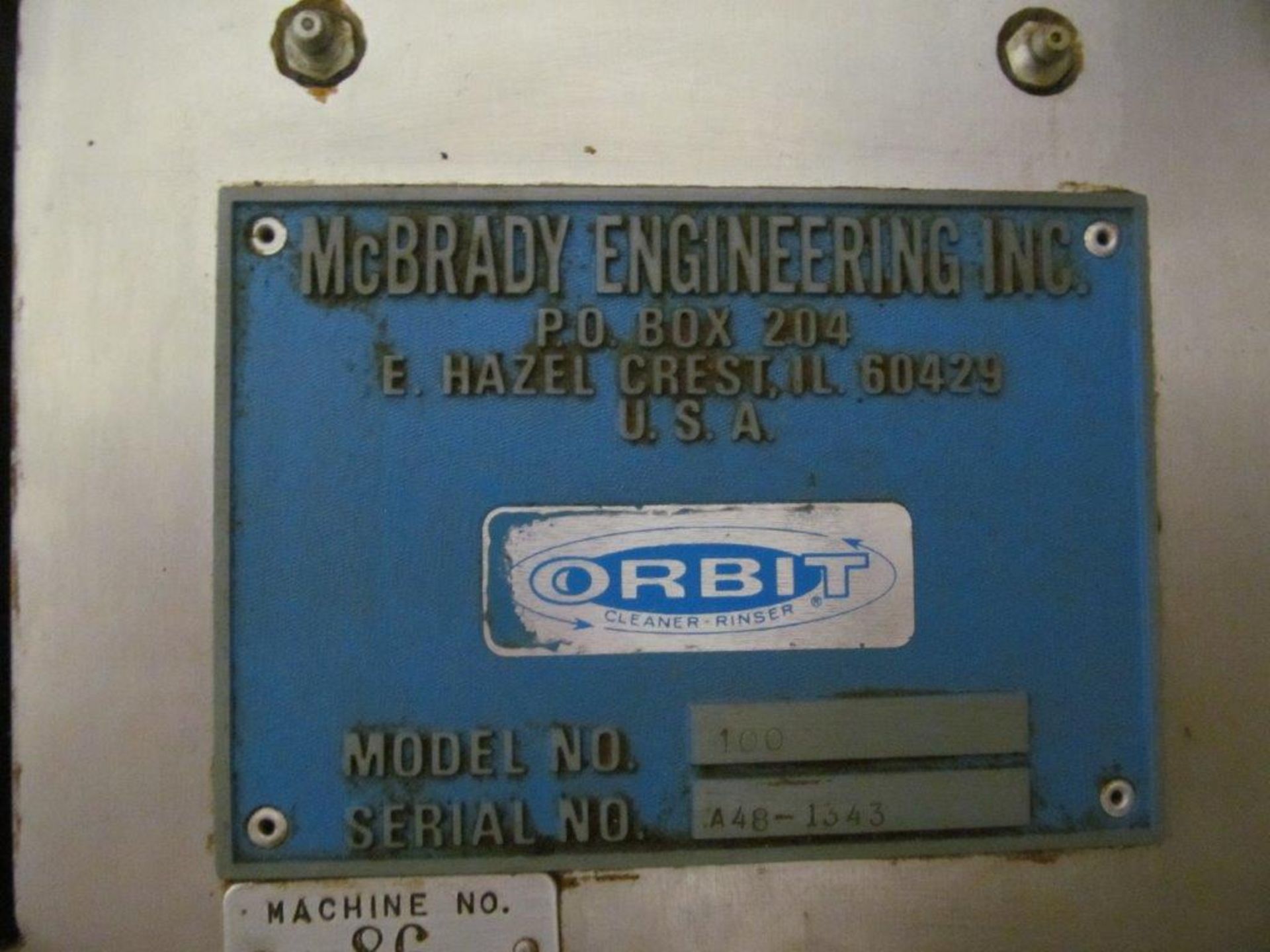 S/S ROTARY DISPENSER McBRADY (U.S.A) MODEL 100, 22 STATION, C/W CONVEYOR 4'' WIDE X 106'' LONG - Image 7 of 7