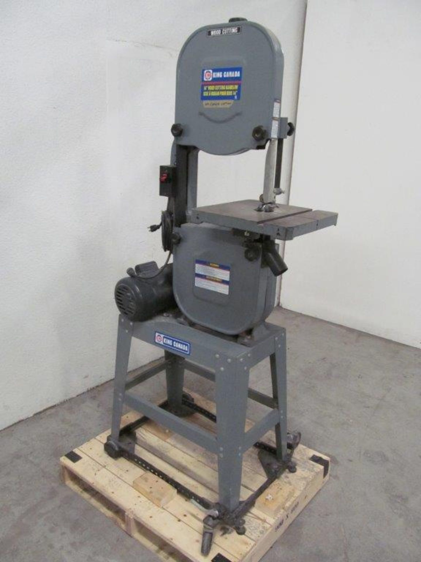 KING 14'' VERTICAL BANDSAW, ELECTRICS: 120V/1PH/60C - Image 3 of 6