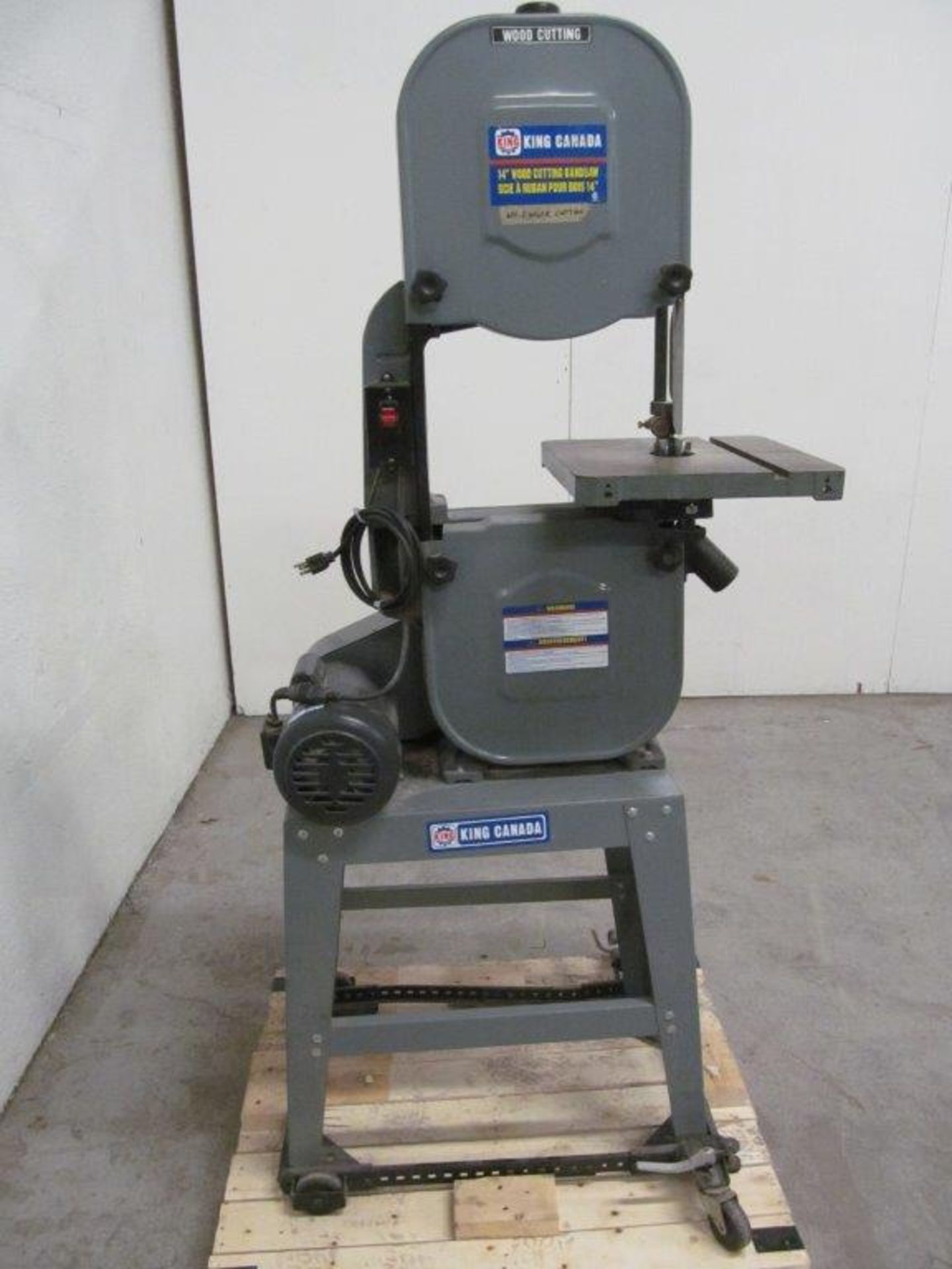 KING 14'' VERTICAL BANDSAW, ELECTRICS: 120V/1PH/60C - Image 6 of 6