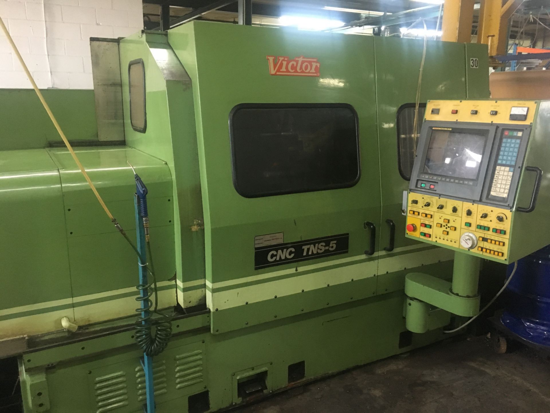 VICTOR CNC LATHE MOD. TNS-5, FANUC CNC CONTROL