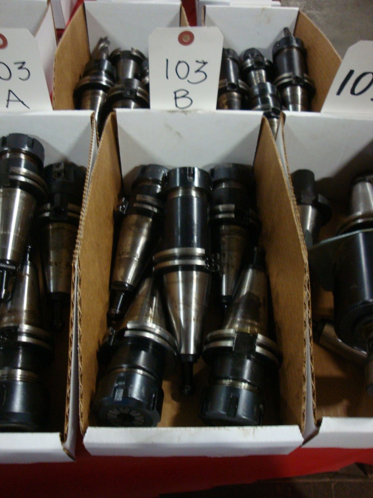 LOT (5) ASSORTED 40 TAPER TOOL HOLDERS