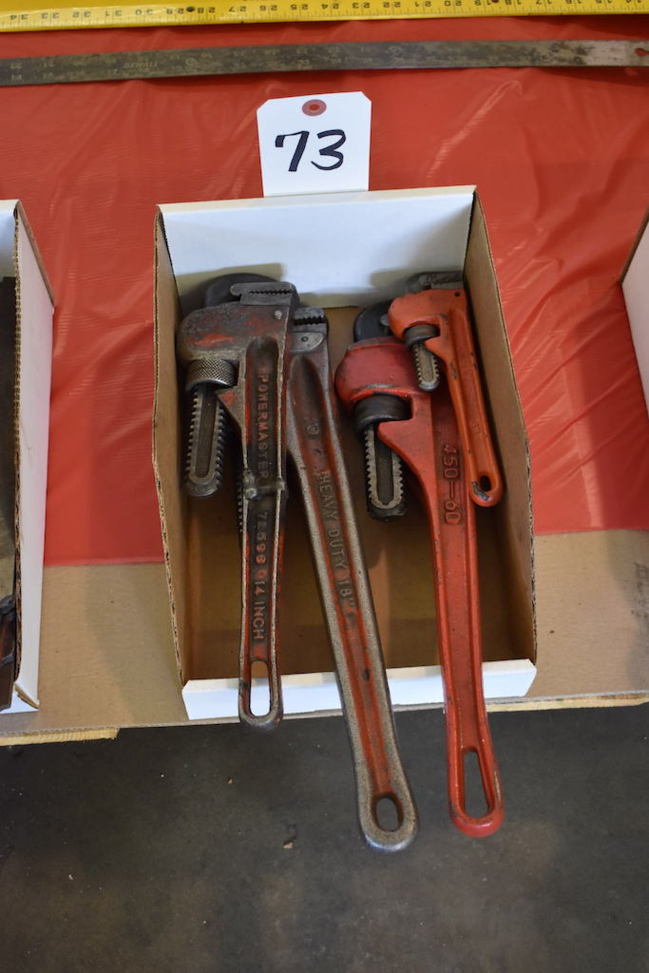 LOT: (4) ASSORTED PIPE WRENCHES