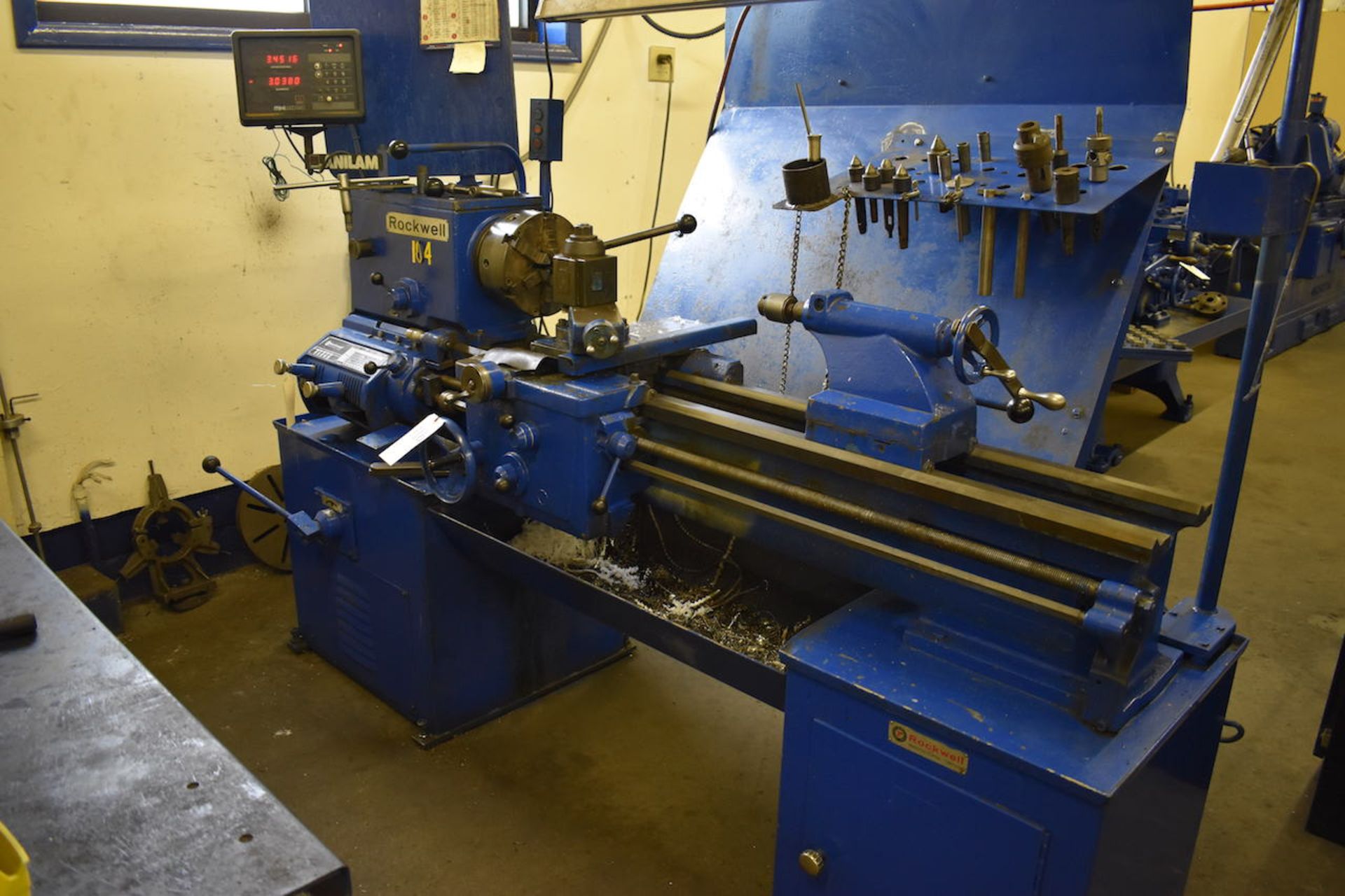 ROCKWELL 14" X 42" (APPROX.) TOOLROOM LATHE: S/N 1631632; W/Anilam Mini Wizard 2-Axis Digital