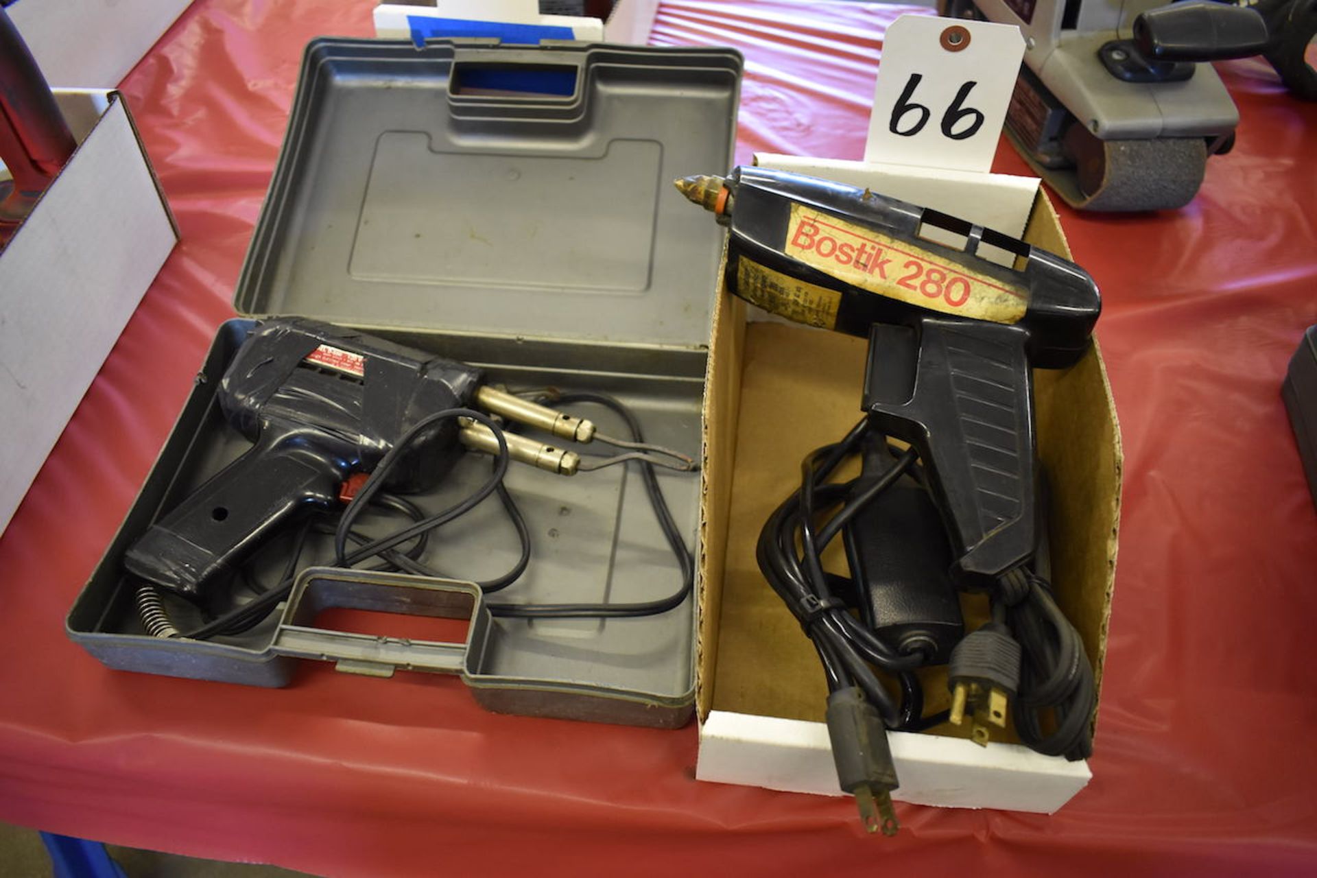 LOT: BOSTIC MODEL 280 HOT MELT GLUE GUN; IDEAL ELECTRIC MARKER & SODERING GUN