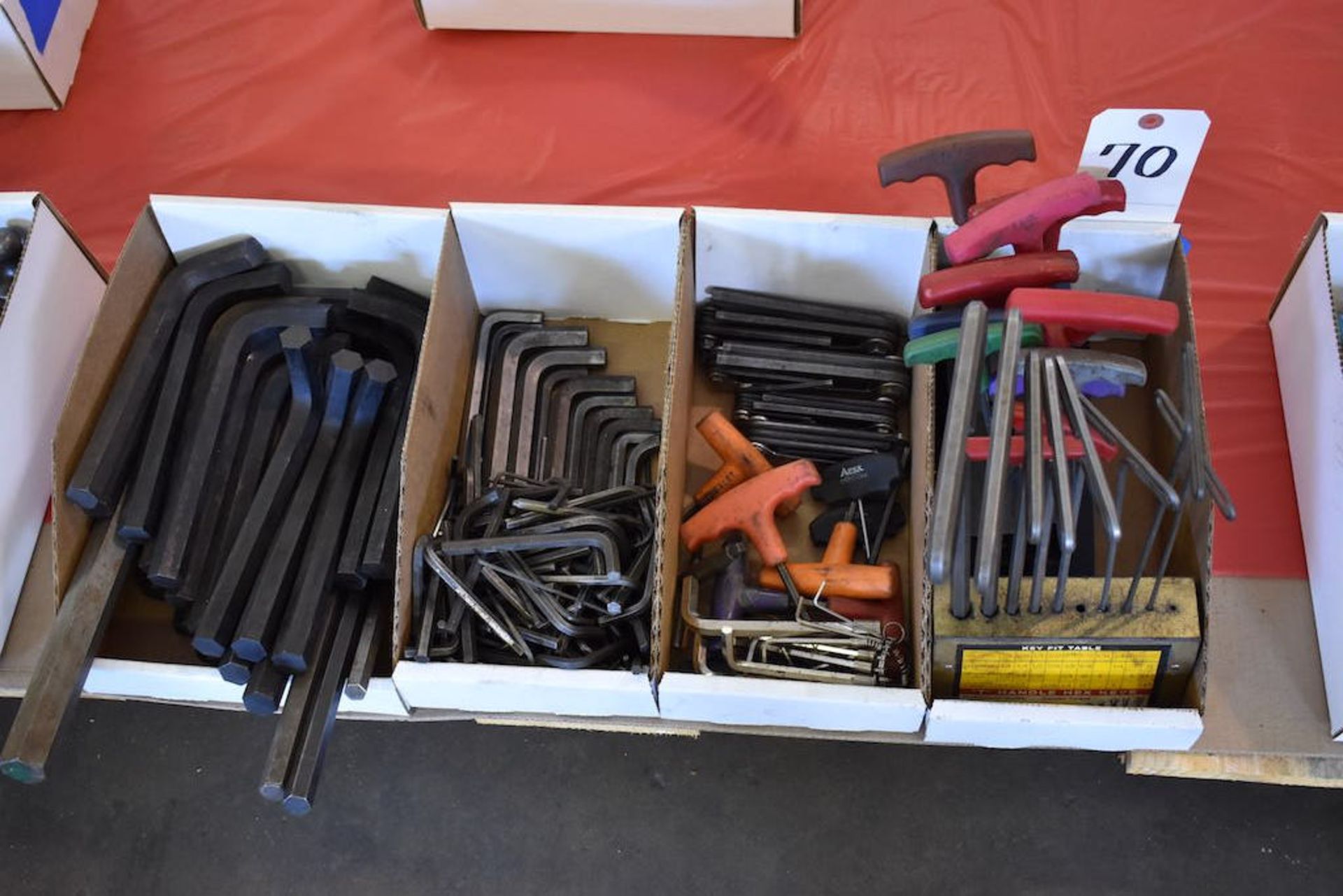 LOT: ASSORTED SIZE ALLEN WRENCHES & T-HANDLE ALLEN WRENCHES IN (4) BOXES