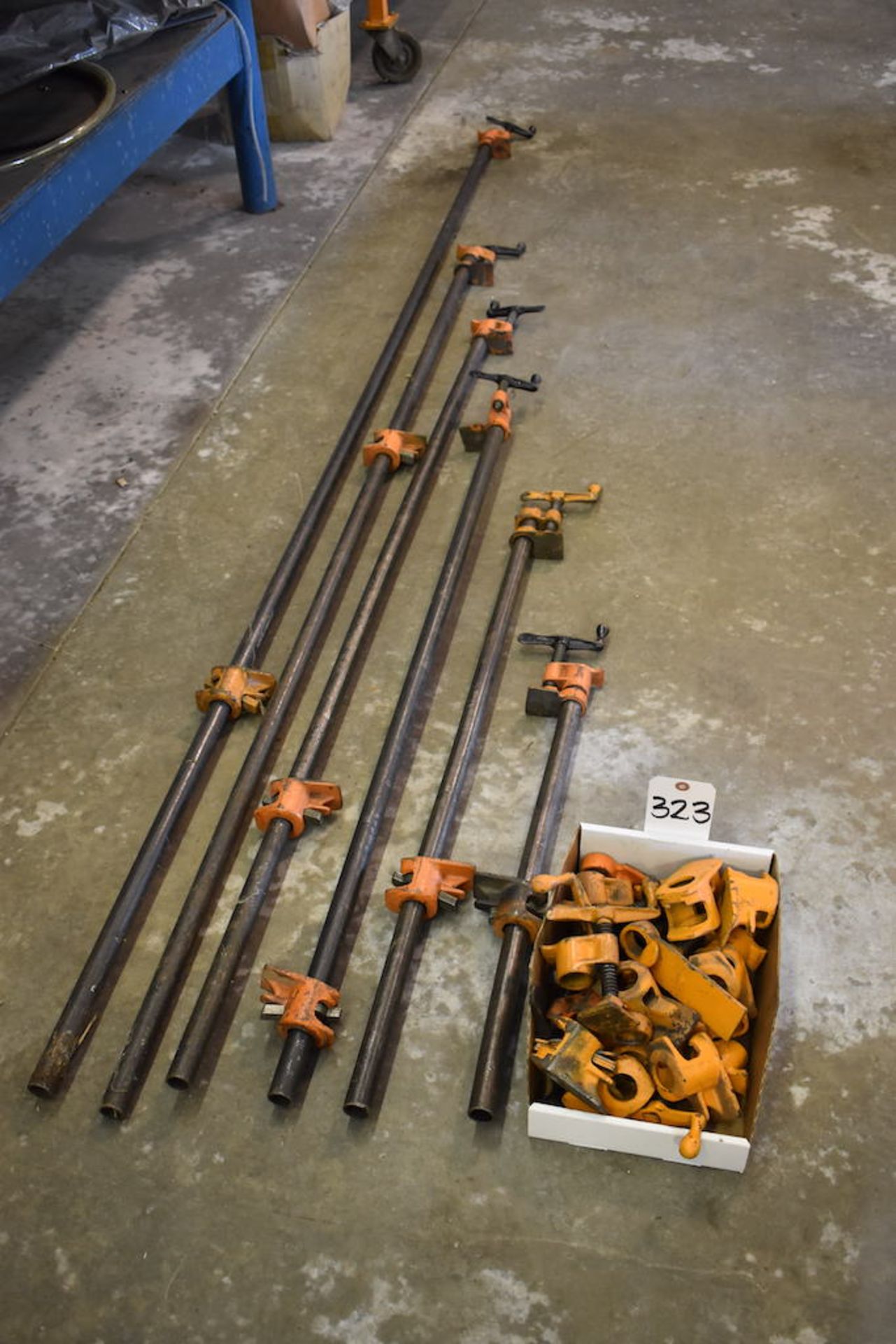 LOT: (6) ASSORTED PIPE CLAMPS W/PARTS