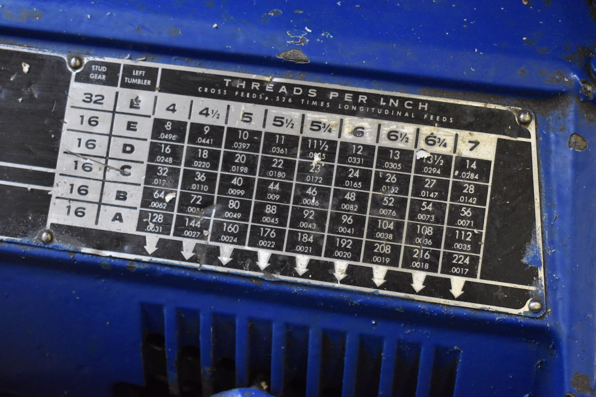 ROCKWELL 14" X 42" (APPROX.) TOOLROOM LATHE: S/N 1631632; W/Anilam Mini Wizard 2-Axis Digital - Image 6 of 10