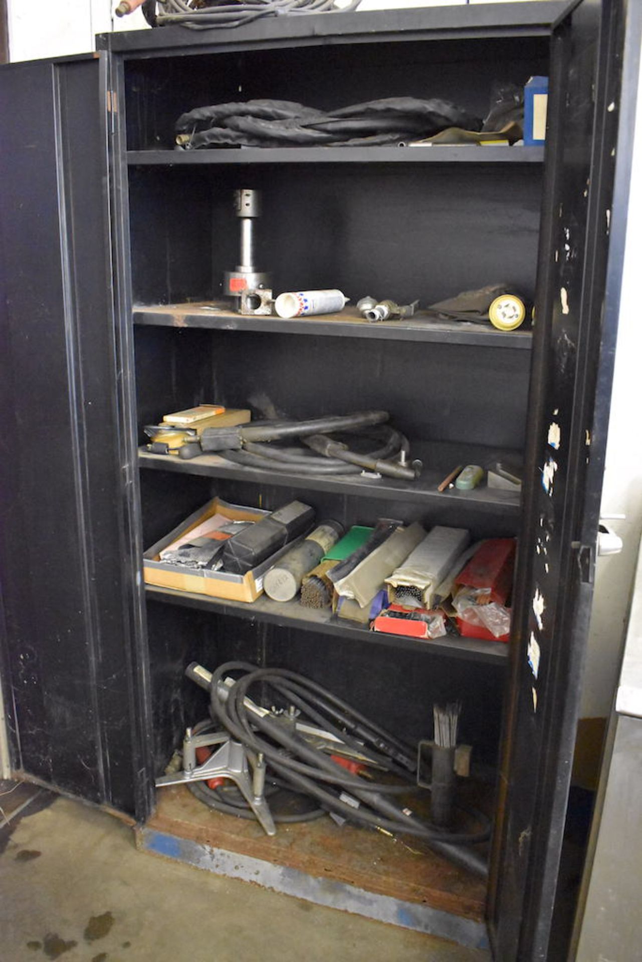 LOT: WELDING ACCESSORIES, INCLUDING; Welding Rod; Helmets; Gages; Flux Cabinets, Etc. - Image 7 of 7