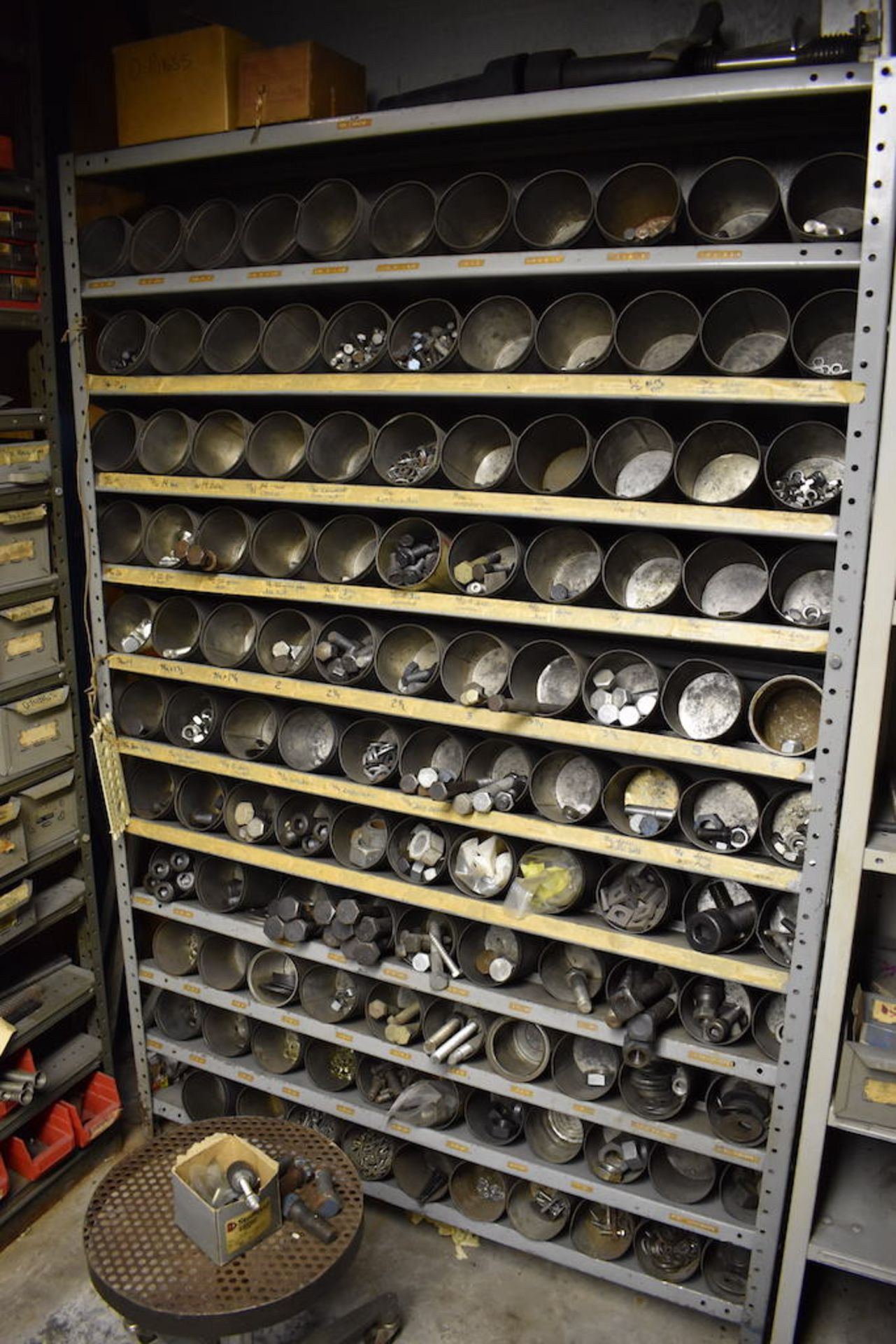 SHELVING & CONTENTS IN AREA, INCLUDING: Bearings; Casters, Assorted Nuts & Bolts - Image 3 of 8