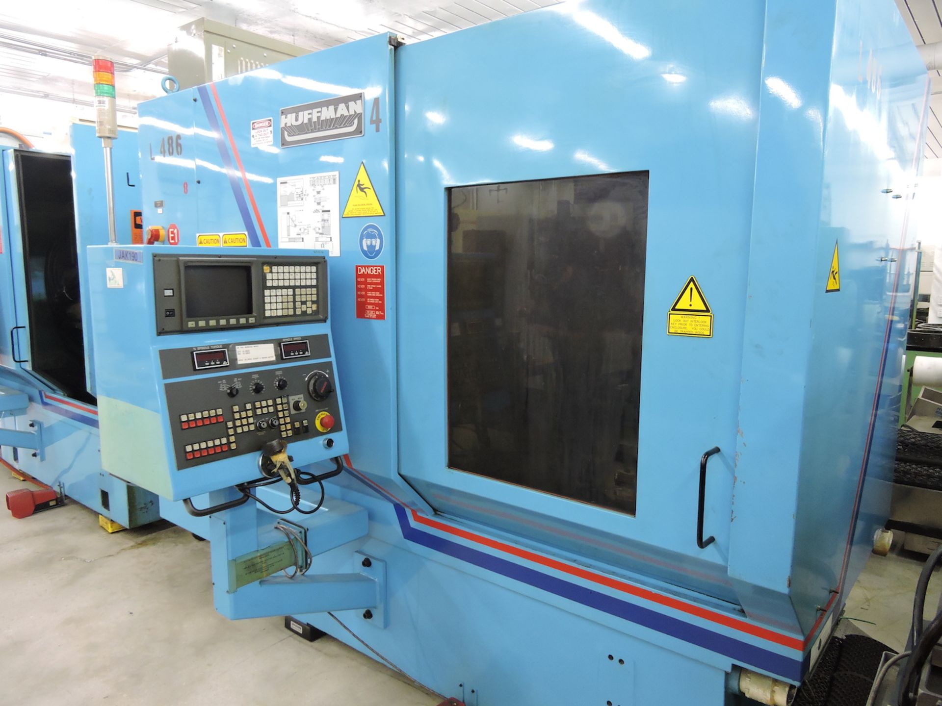 HUFFMAN HS-195 5 AXIS GRINDER WITH FANUC 16 (LOCATION - DEERFIELD BEACH, FL) S/N 0977, (2006), GE