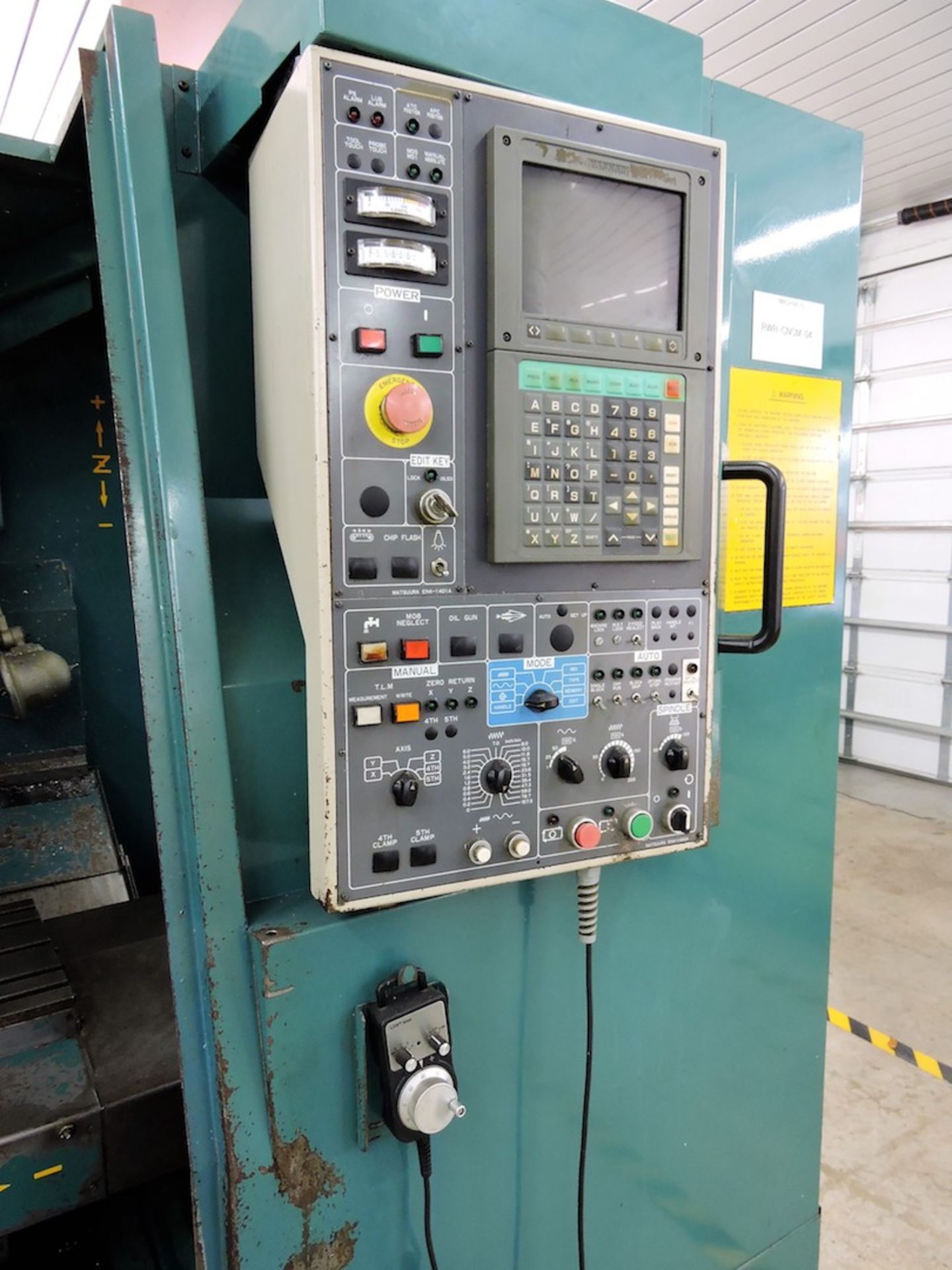 MATSUURA MODEL MC800VF VMC WITH i-80 CONTROL; W/45" x 16" Table; Travels: X-31.5"; Y-17.30", Z- - Image 2 of 7