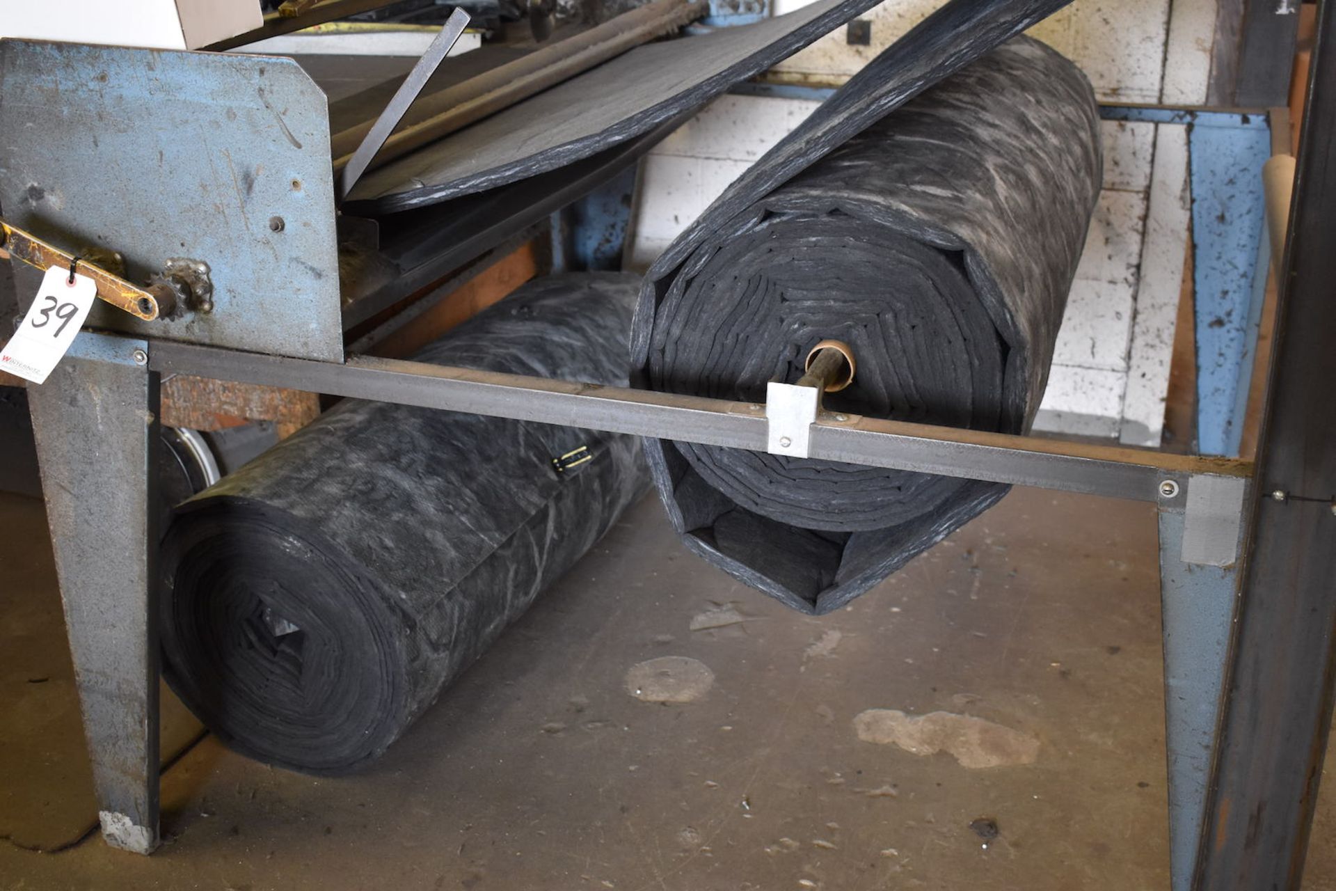 Lot: 60" Insulation Slitter with Insulation Material & Adhesive Drum with Spray Gun - Image 3 of 4