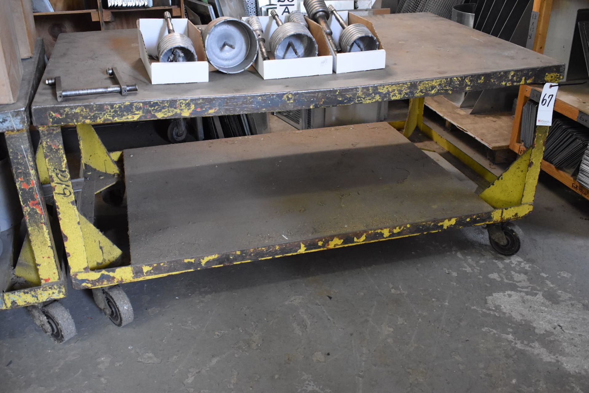 60" x 35" Steel Shop Table