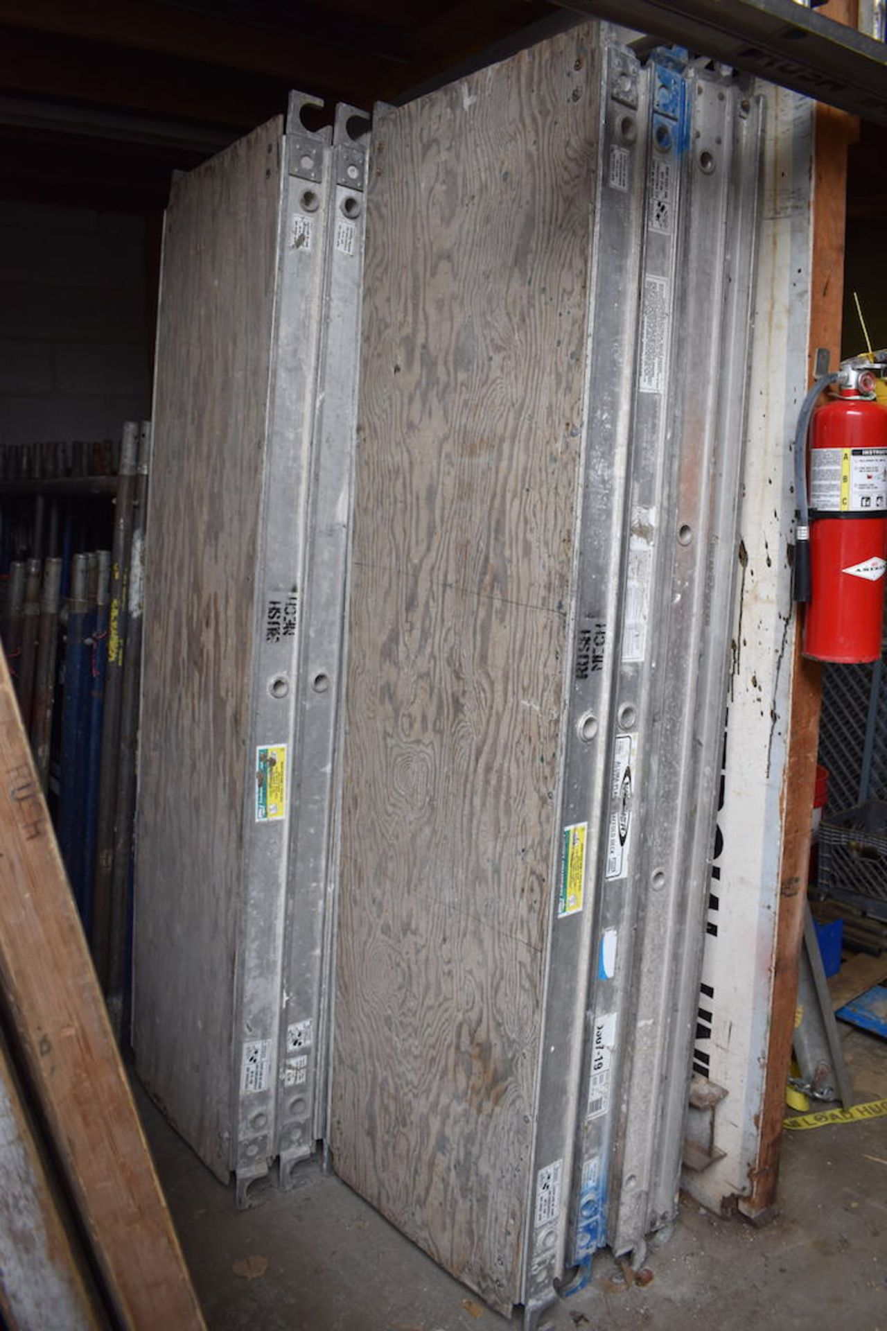 Lot: Assorted A-1 Scaffolding and Werner & Industrial Ladder Aluminum Scaffold Deck, Wood Planking - Image 4 of 5