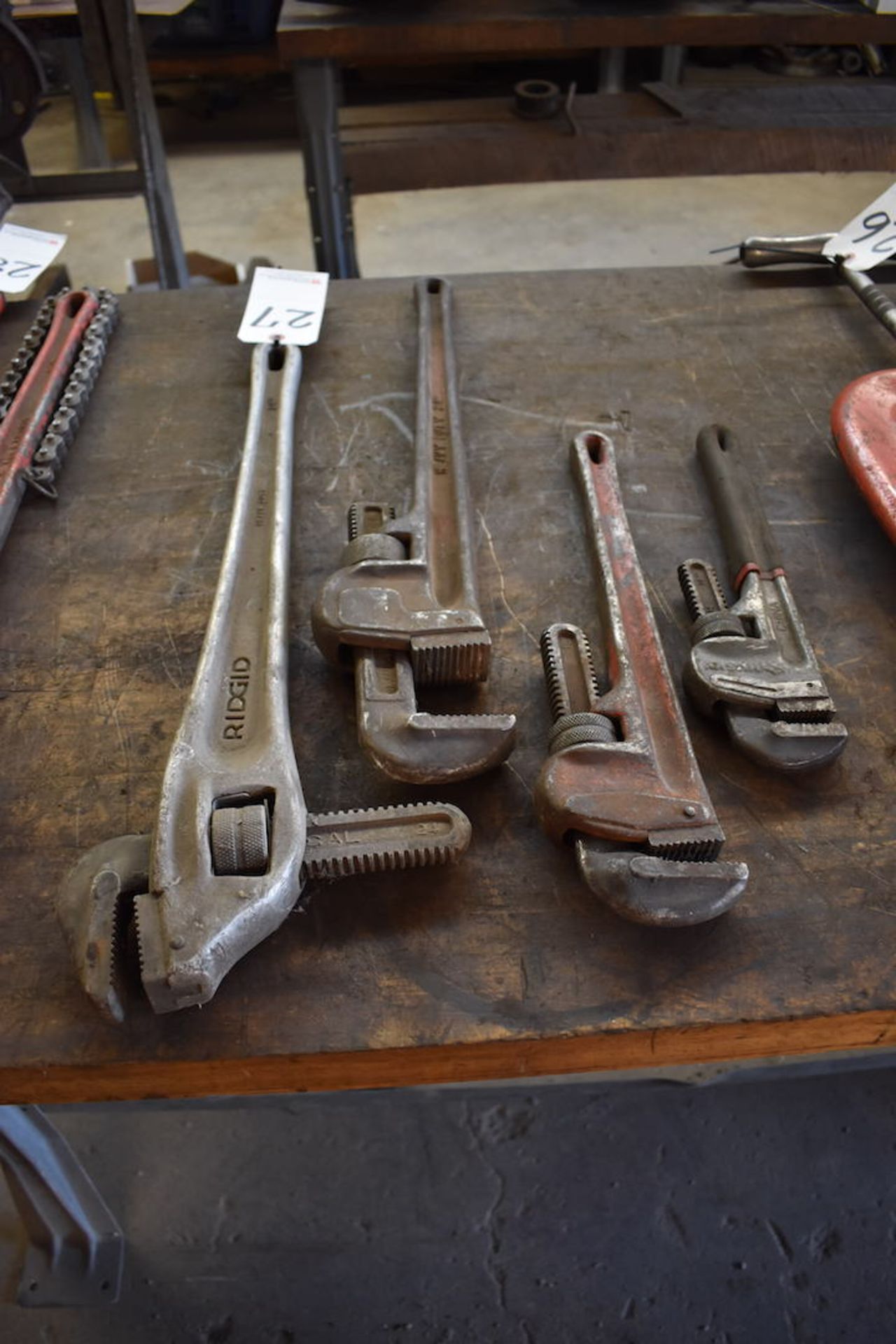 LOT: (4) Assorted Pipe Wrenches