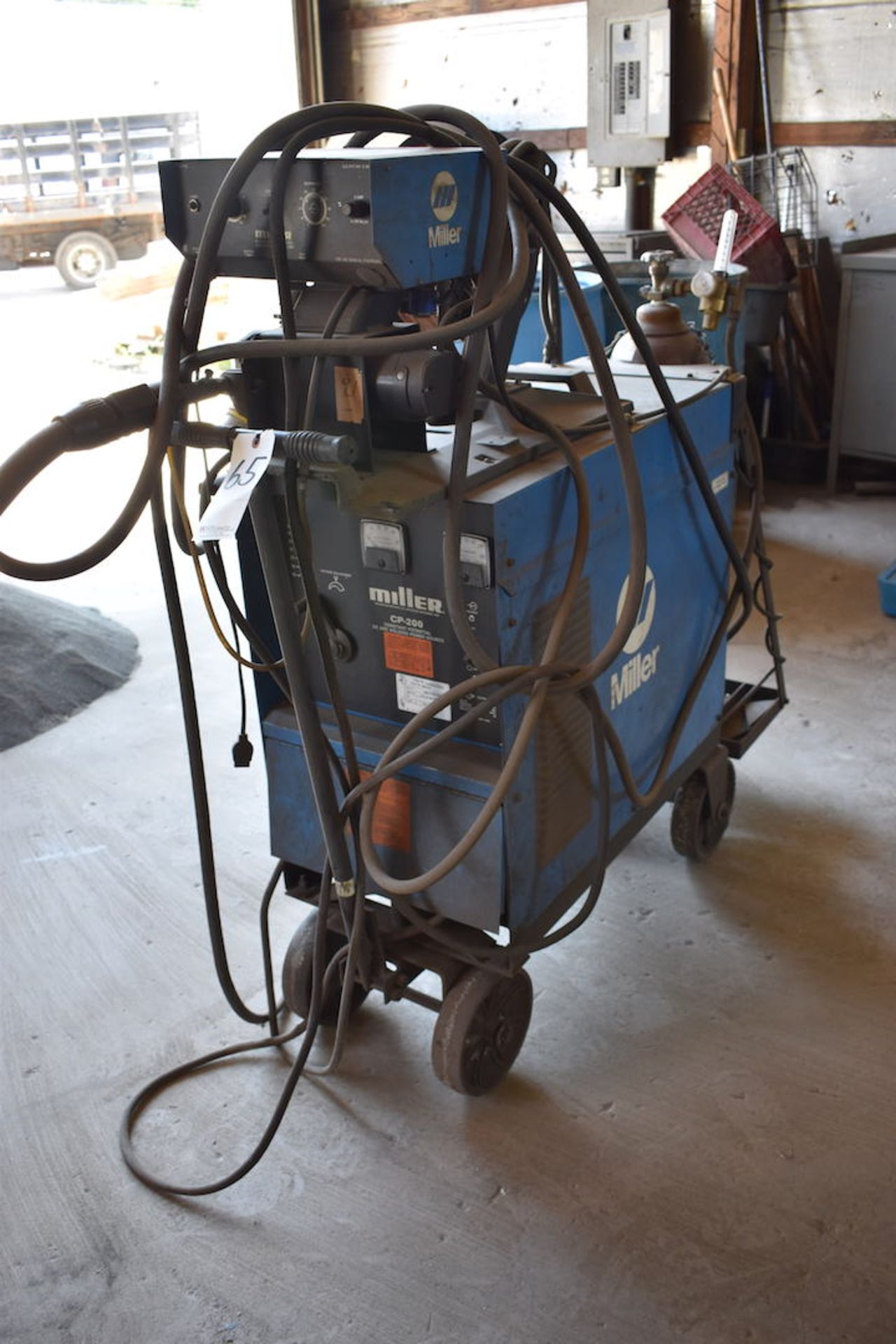 Miller 200 Amp Model CP200 Welder, S/N JG063334 (1986), with Model JG-30 Wire Feed