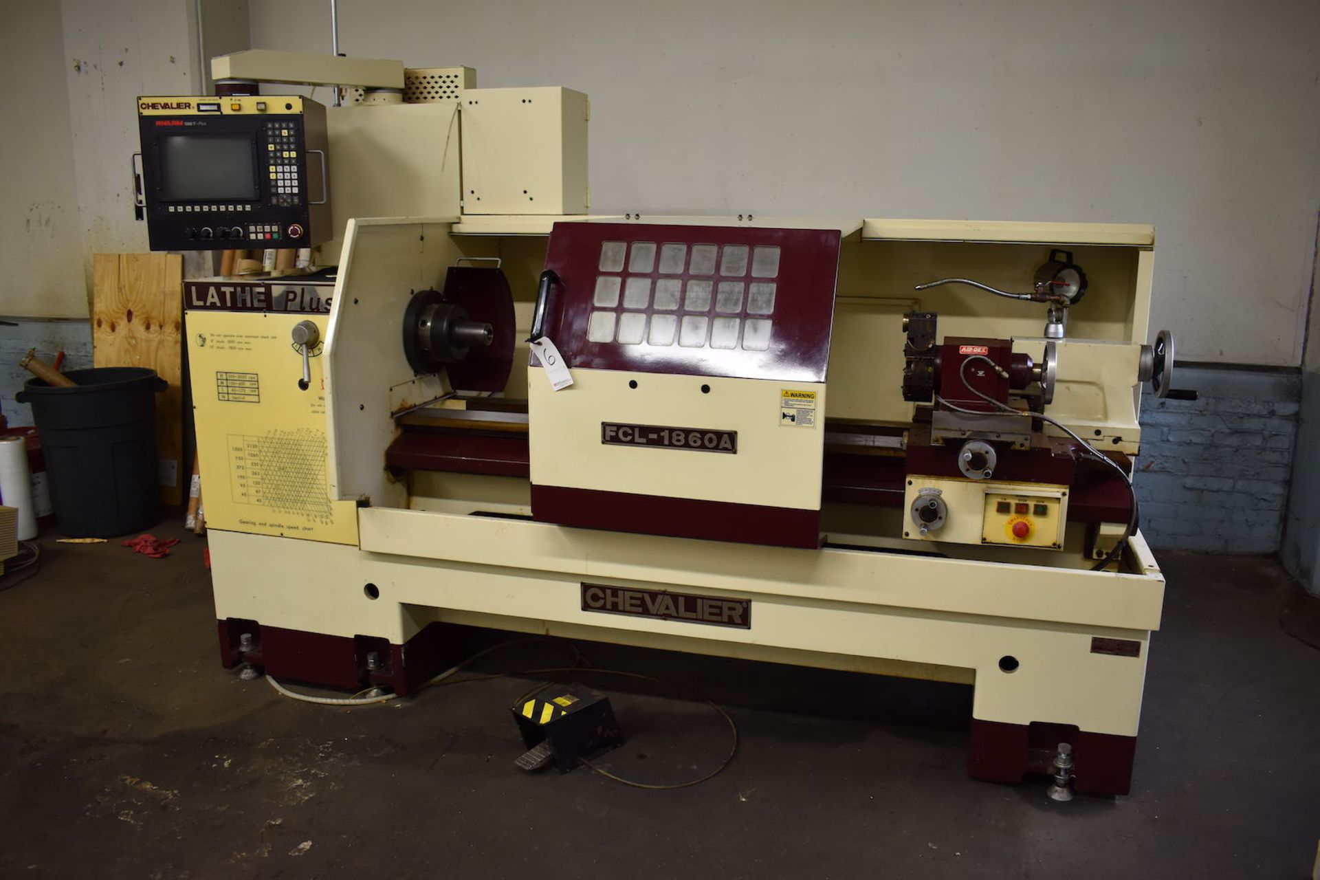 CHEVALIER 18” X 60” MODEL FCL-1860A CNC LATHE PLUS: S/N X2874002 (1998); ANILAM 1200T-PLUS CNC