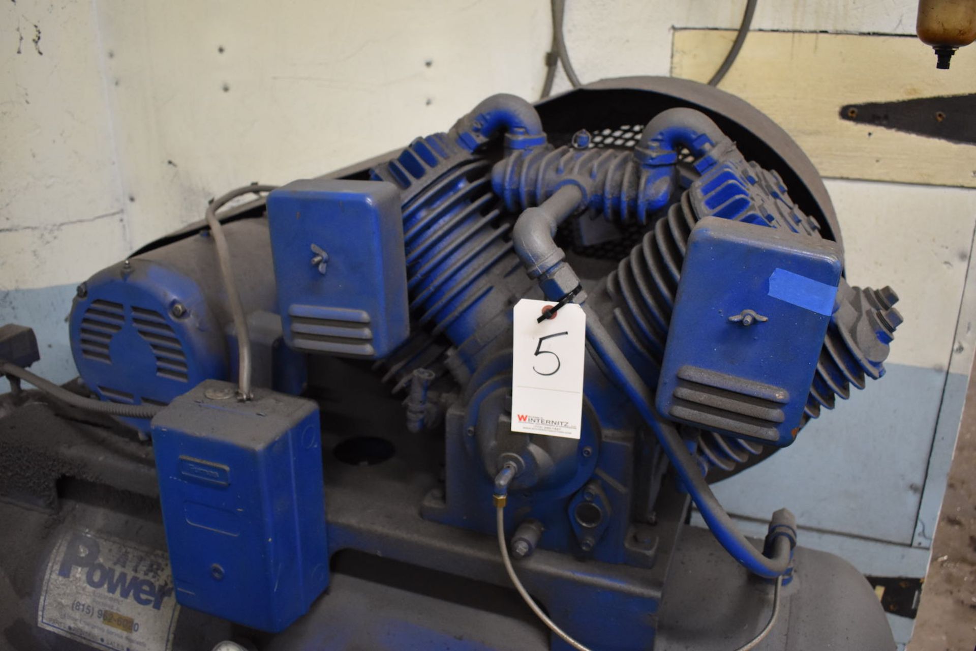 7-1/2HP TANK MOUNTED AIR COMPRESSOR - Image 2 of 4