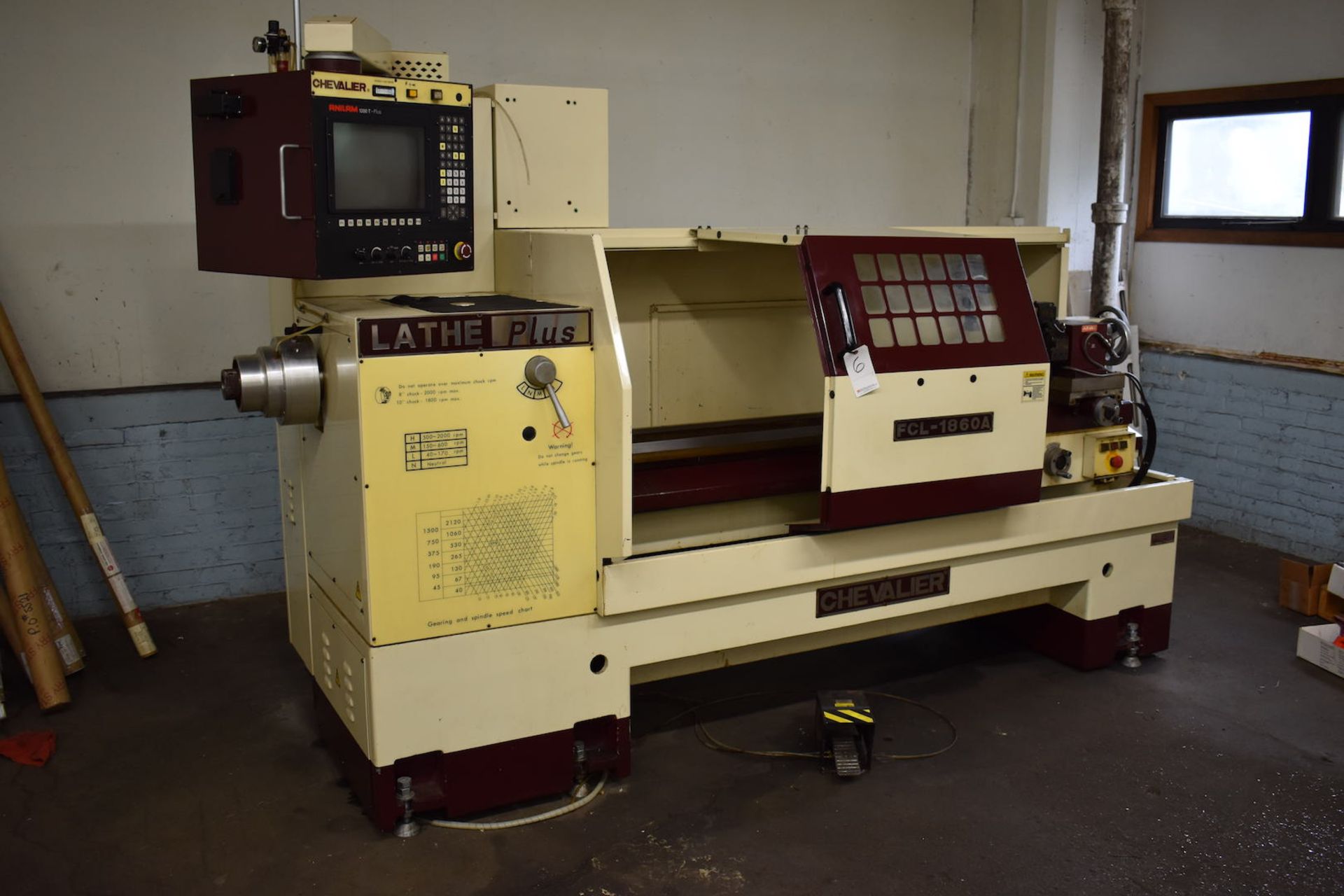 CHEVALIER 18” X 60” MODEL FCL-1860A CNC LATHE PLUS: S/N X2874002 (1998); ANILAM 1200T-PLUS CNC - Image 2 of 9