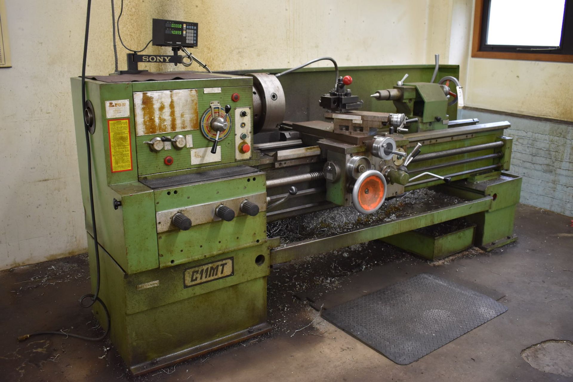 LION 20” X 60” MODEL C11MT GAP BED ENGINE LATHE: S/N 16320 (1993); SONY LH51 2-AXIS DIGITAL READOUT; - Bild 2 aus 12