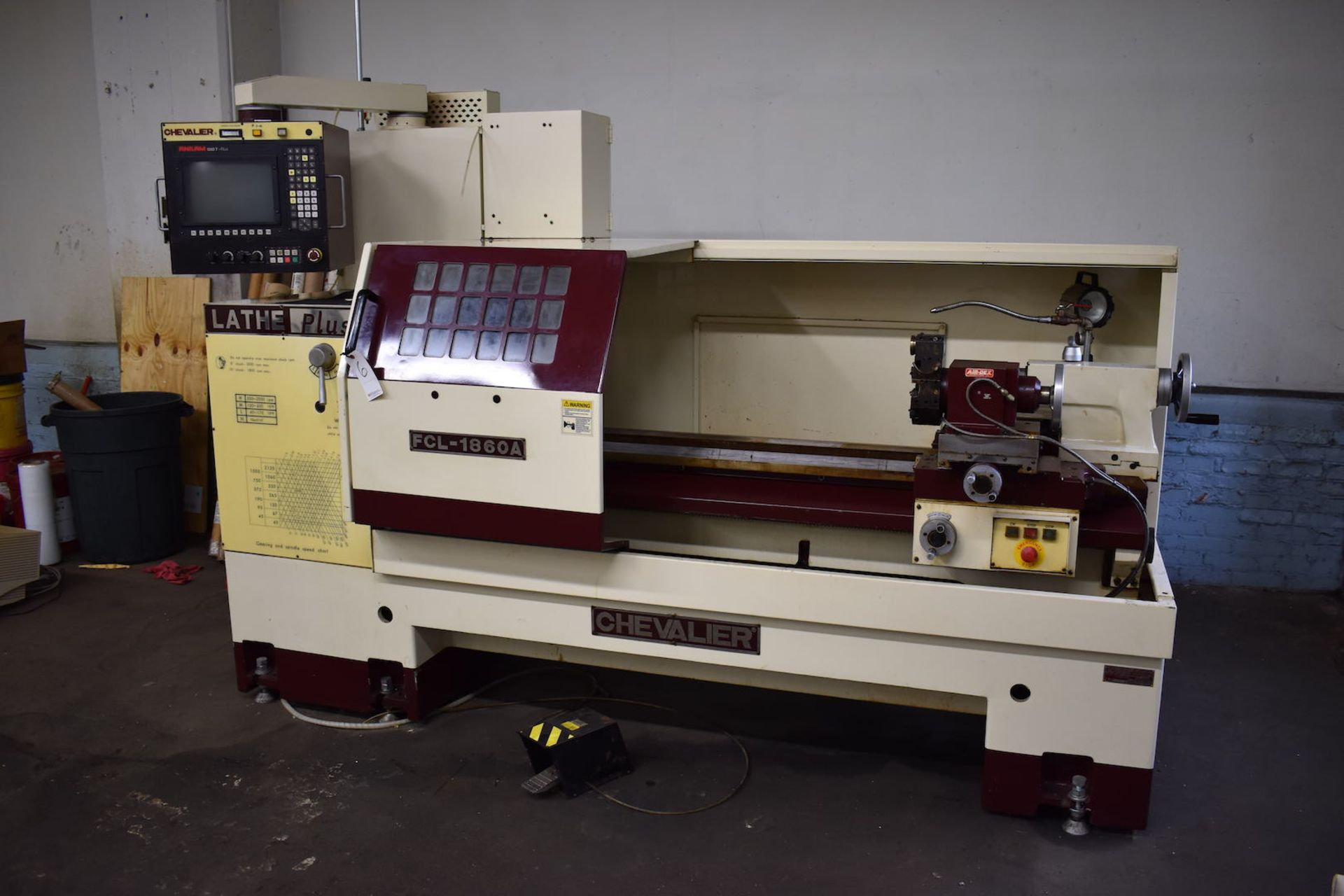 CHEVALIER 18” X 60” MODEL FCL-1860A CNC LATHE PLUS: S/N X2874002 (1998); ANILAM 1200T-PLUS CNC - Bild 9 aus 9