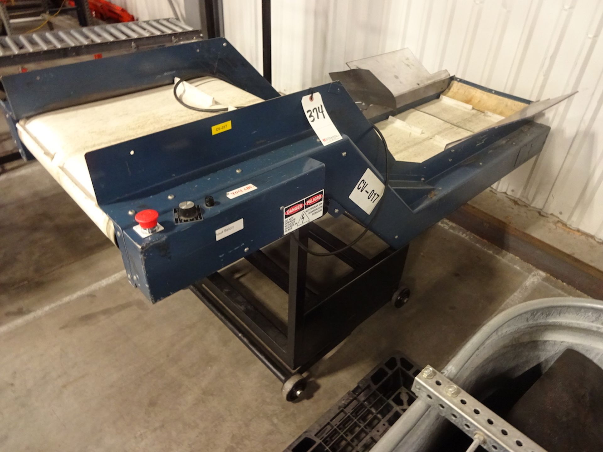 LaRos 20 in. Model E-535-24-48-24 Portable Conveyor, S/N E5351459-055643