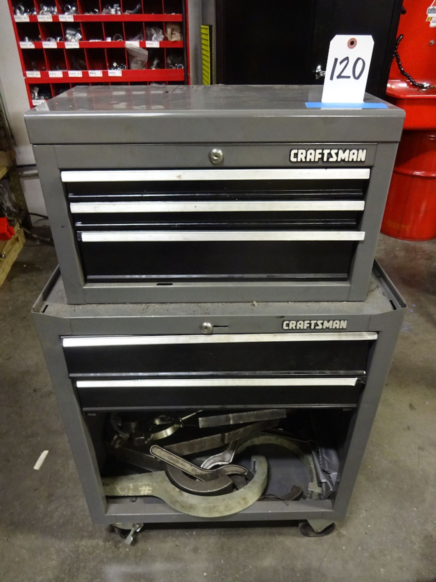 LOT: Craftsman Portable Stacking Tool Box, with Contents