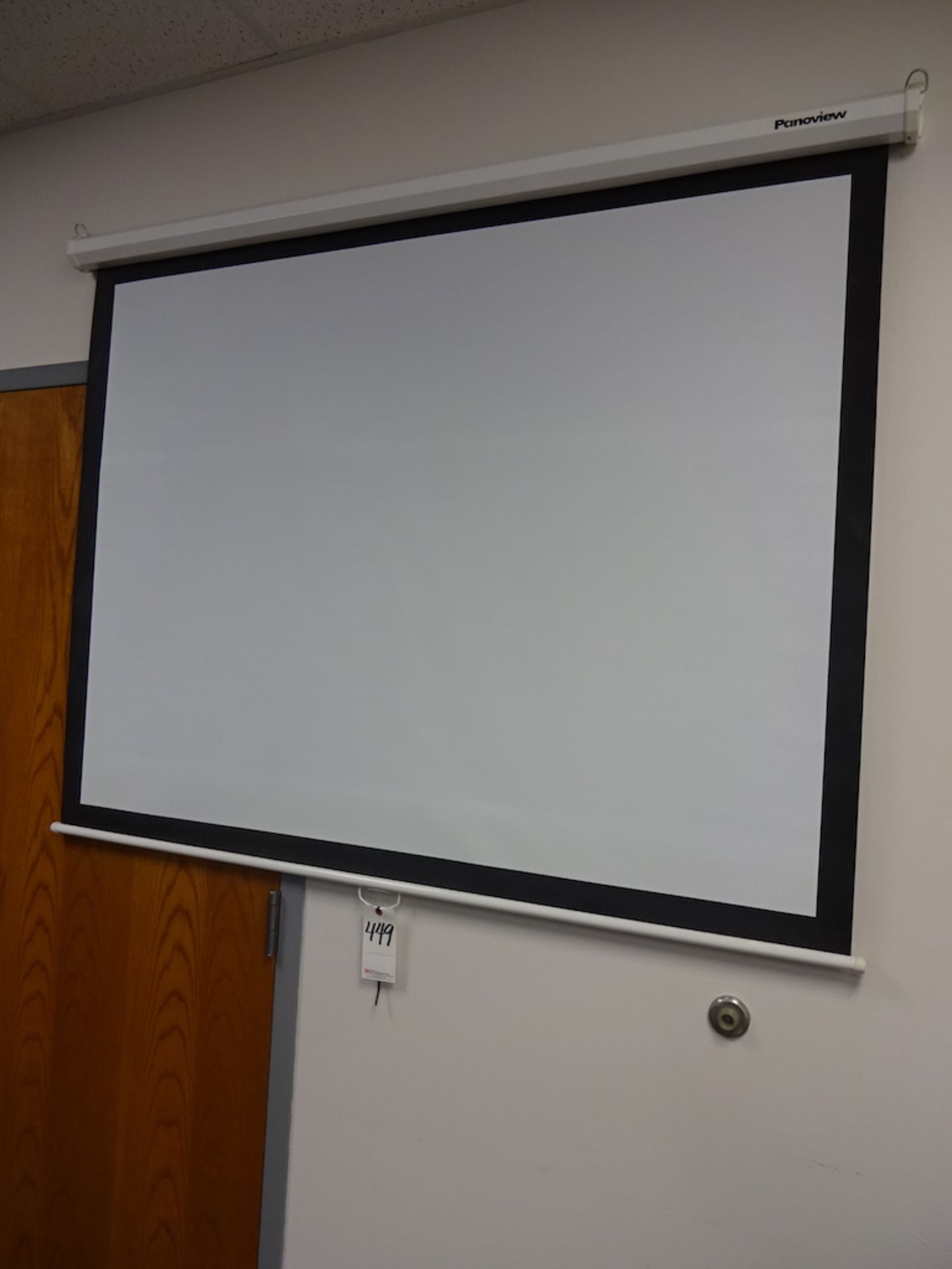 Optoma Ceiling Mounted Projector with Panoview 57 in. Screen - Image 2 of 4