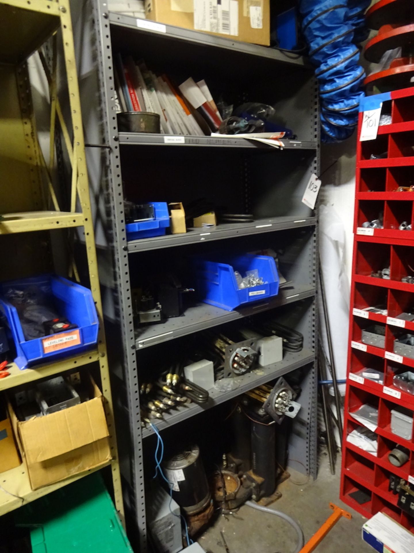 LOT: Assorted Machine Parts, Filters, etc. in (2) Sections Steel Shelving (includes shelving) - Image 2 of 2