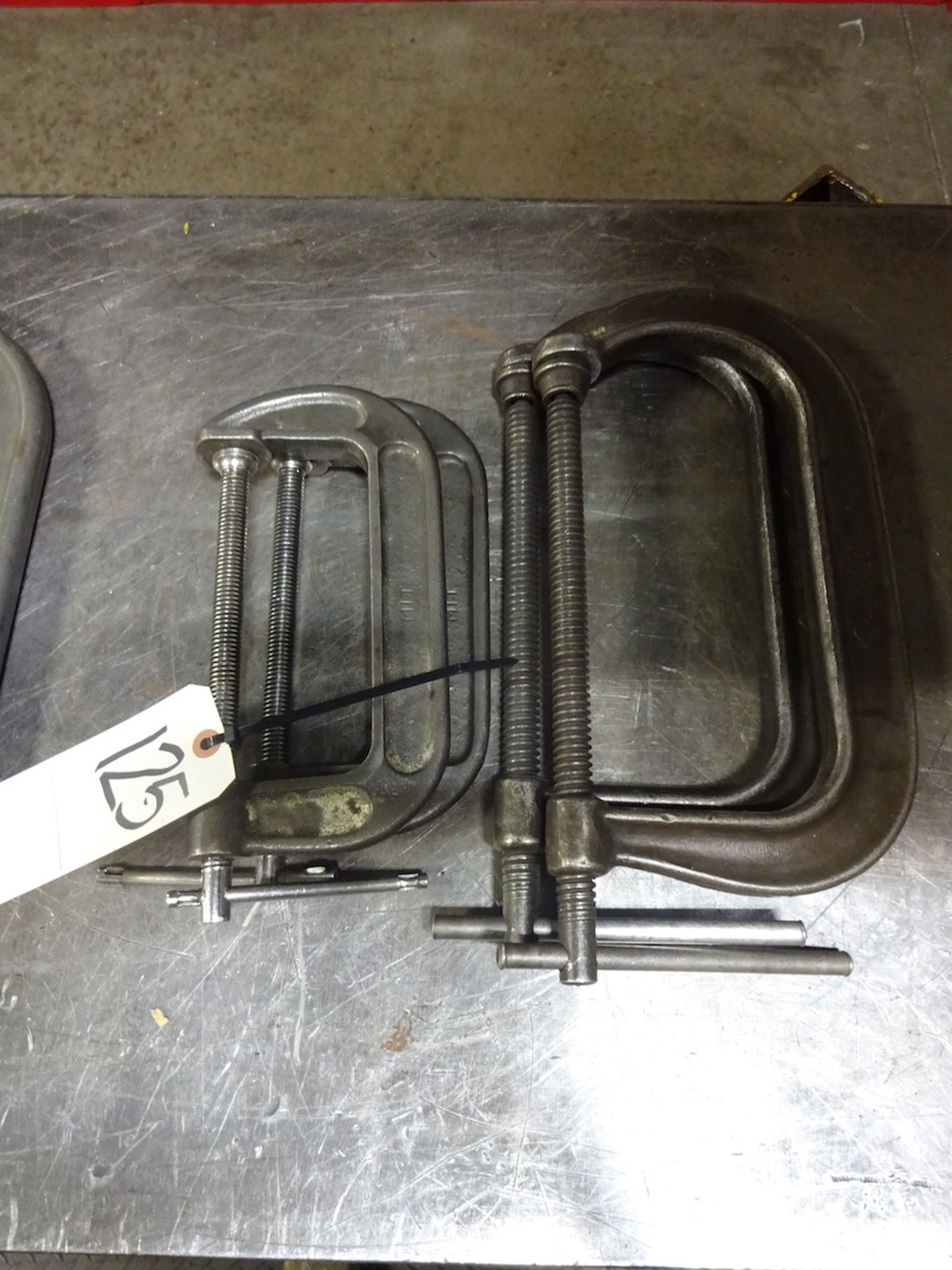 LOT: (4) Assorted C-Clamps