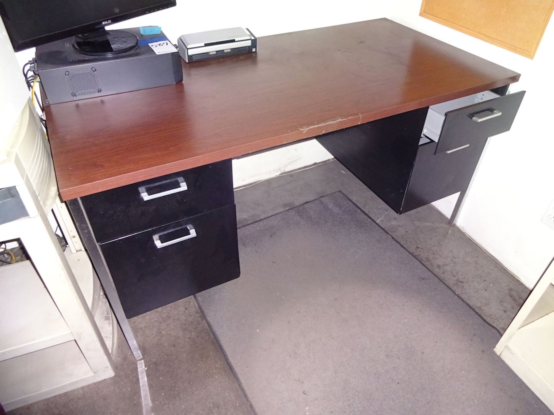 LOT: (2) Desks, Cabinet - Image 3 of 4