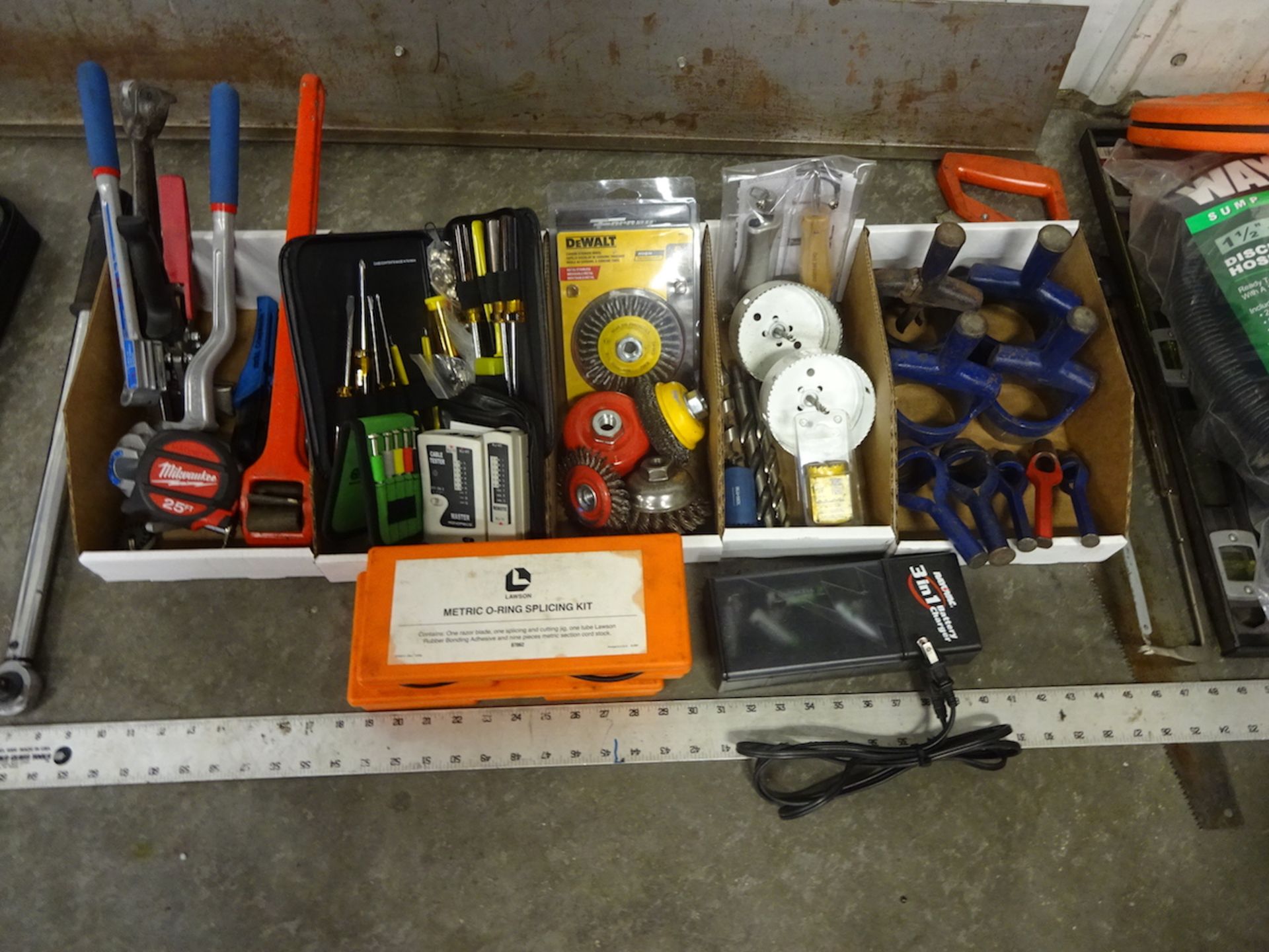 LOT: Assorted Hand Tools, Wire Wheels, Hole Saws, etc. - Image 2 of 3