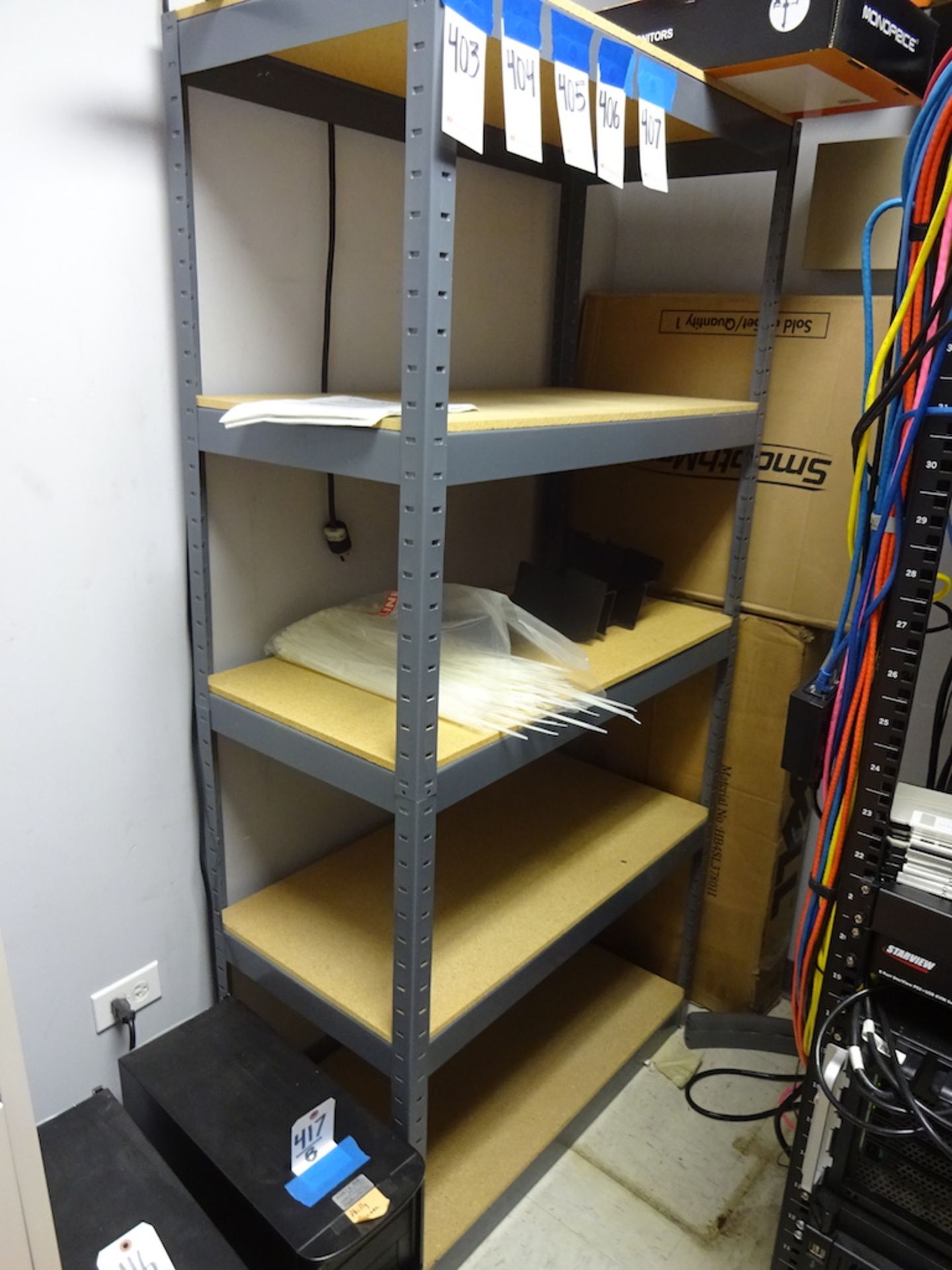 LOT: (3) Sections Shelving with Office Supplies - Image 4 of 5