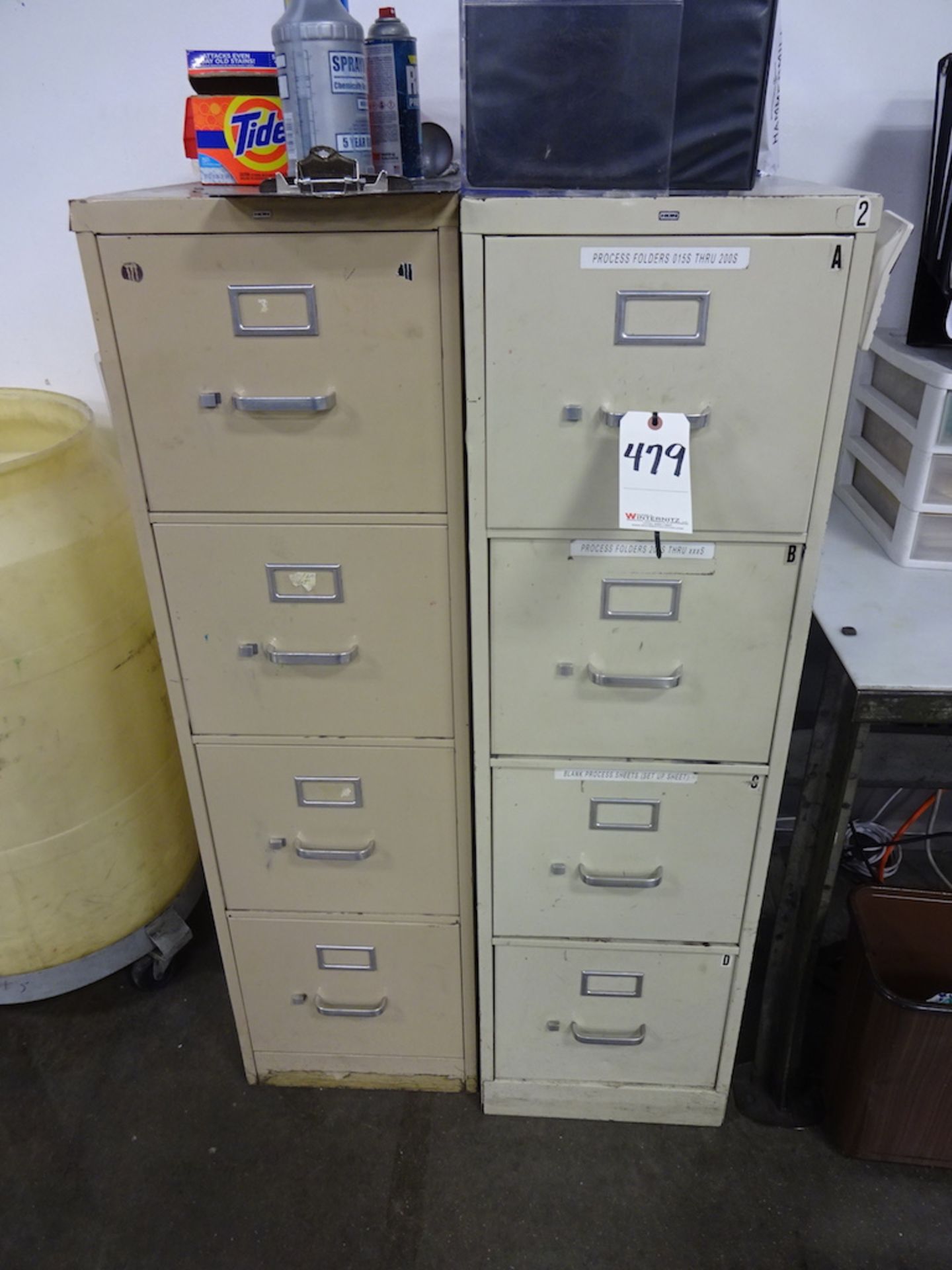 LOT: (2) 4-Drawer File Cabinets