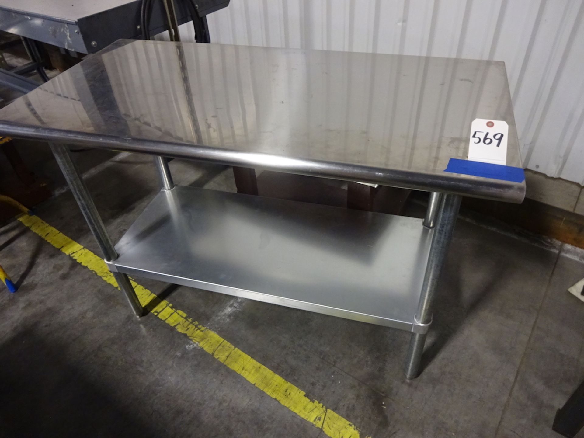 LOT: (5) 48 in. x 24 in. Stainless Steel Tables