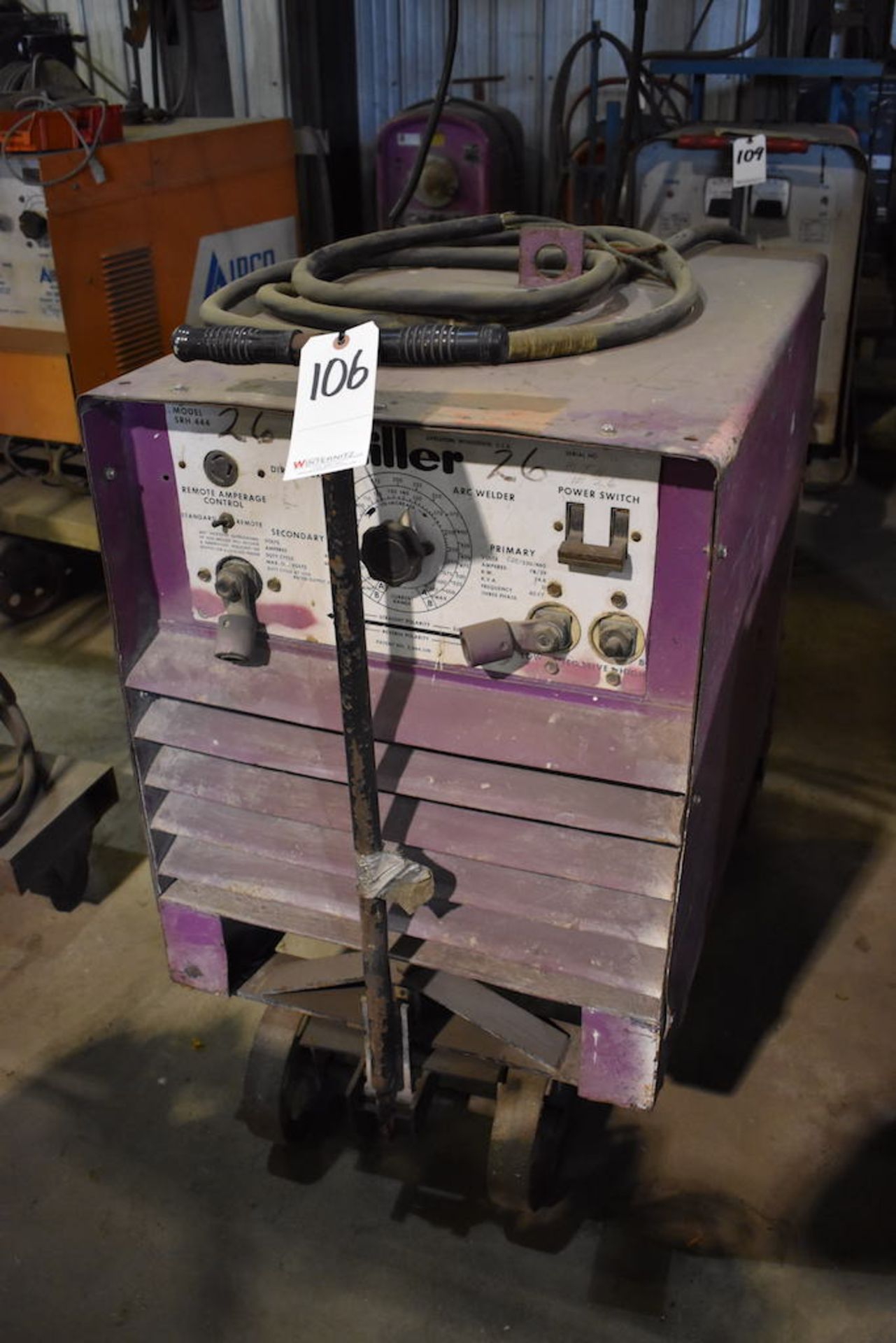 Miller Model SRH444 Direct Current Arc Welder, S/N R370896